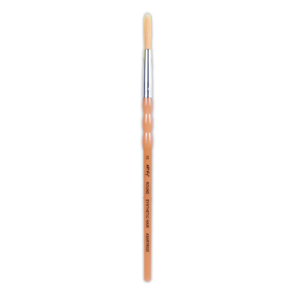 Kids Brush Round Synthetic Hair Size 10 Handle Length 150mm 1pc