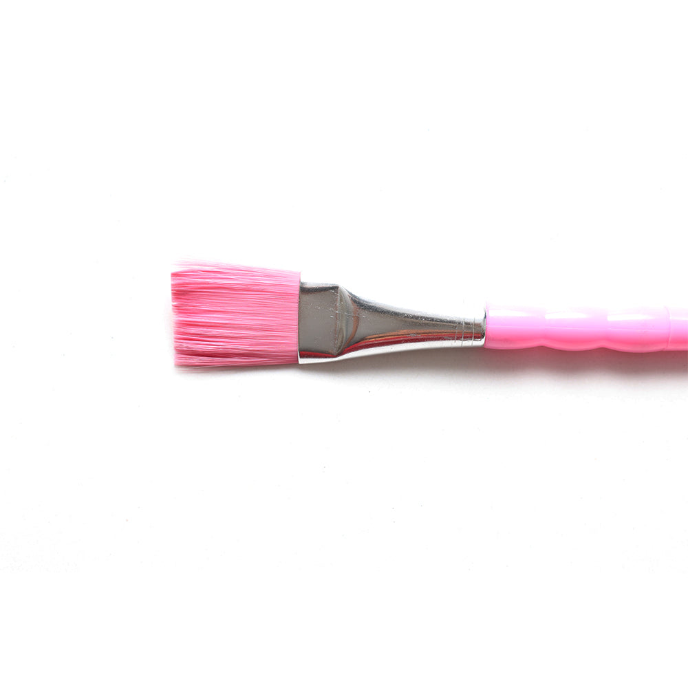 Kids Brush Flat Synthetic Hair Size 12 Handle Length 150mm 1pc