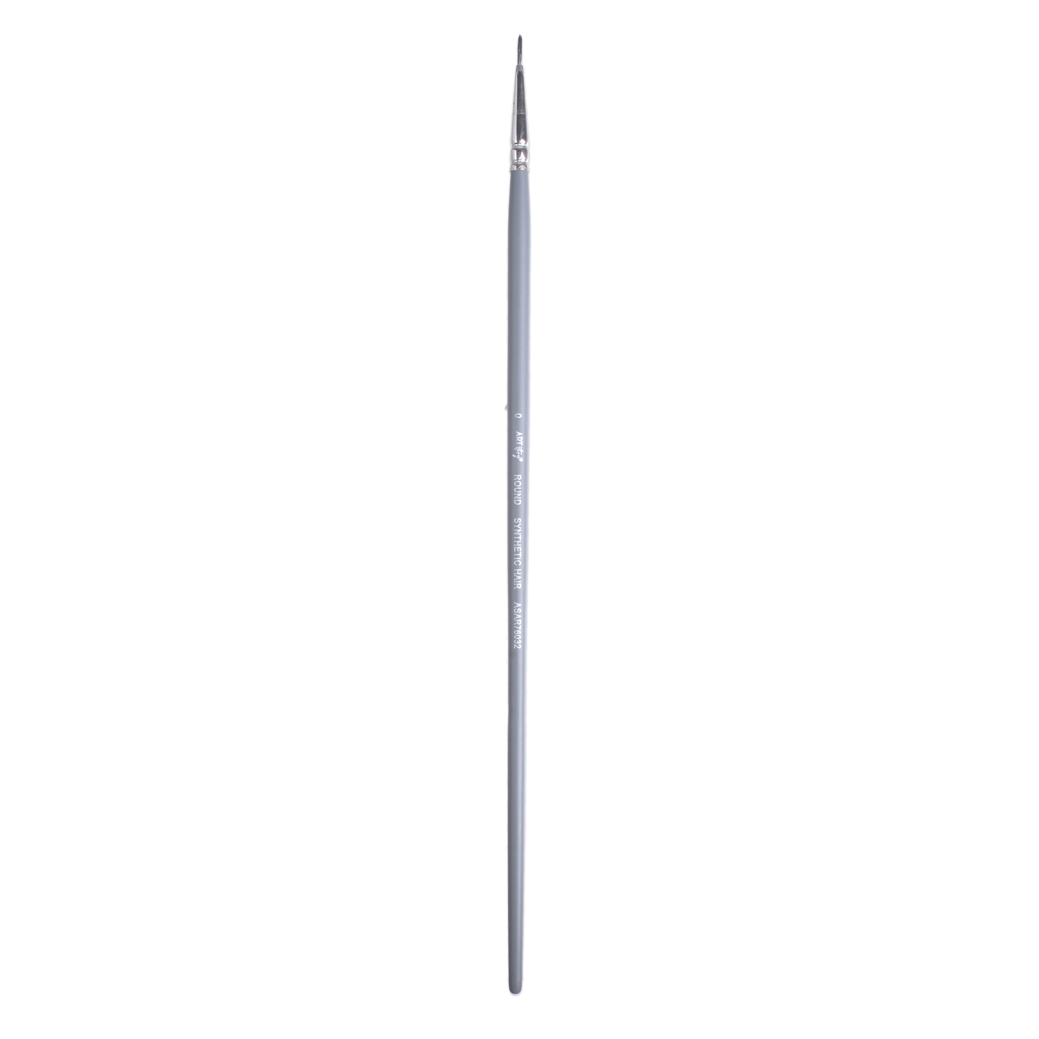 Long Handle Brush Round Synthetic Hair Size 0 Handle Length 250mm