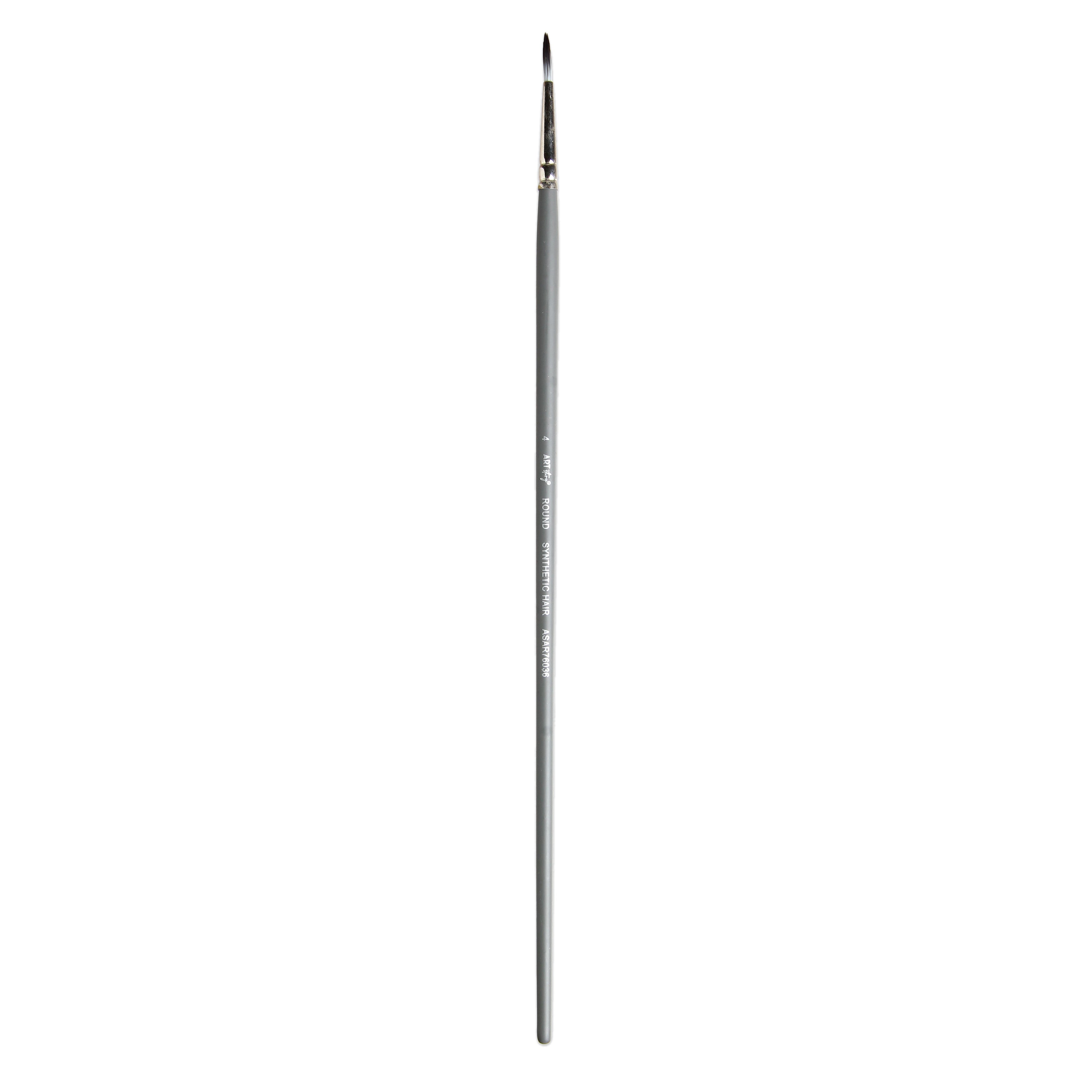 Long Handle Brush Round Synthetic Hair Size 4 Handle Length 250mm