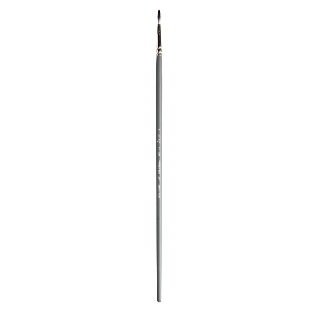 Long Handle Brush Round Synthetic Hair Size 5 Handle Length 250mm