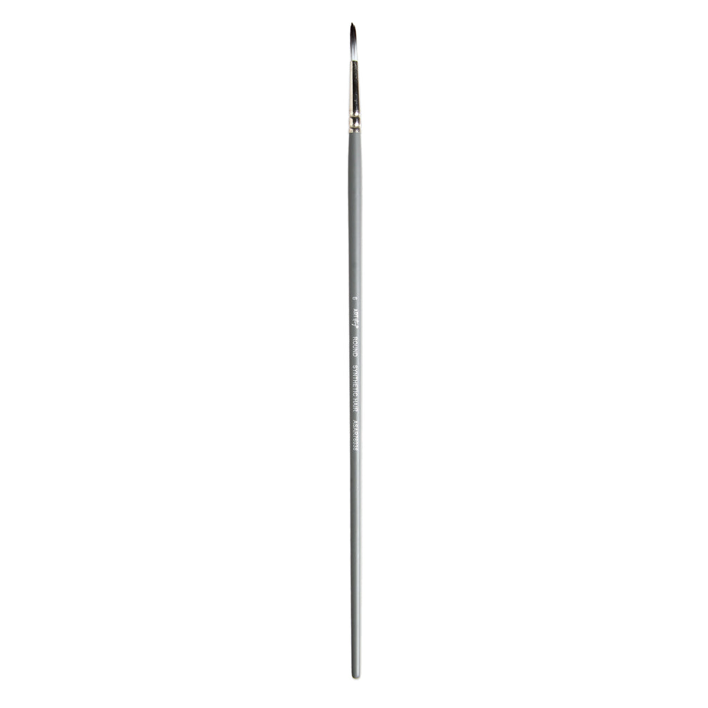 Long Handle Brush Round Synthetic Hair Size 6 Handle Length 250mm
