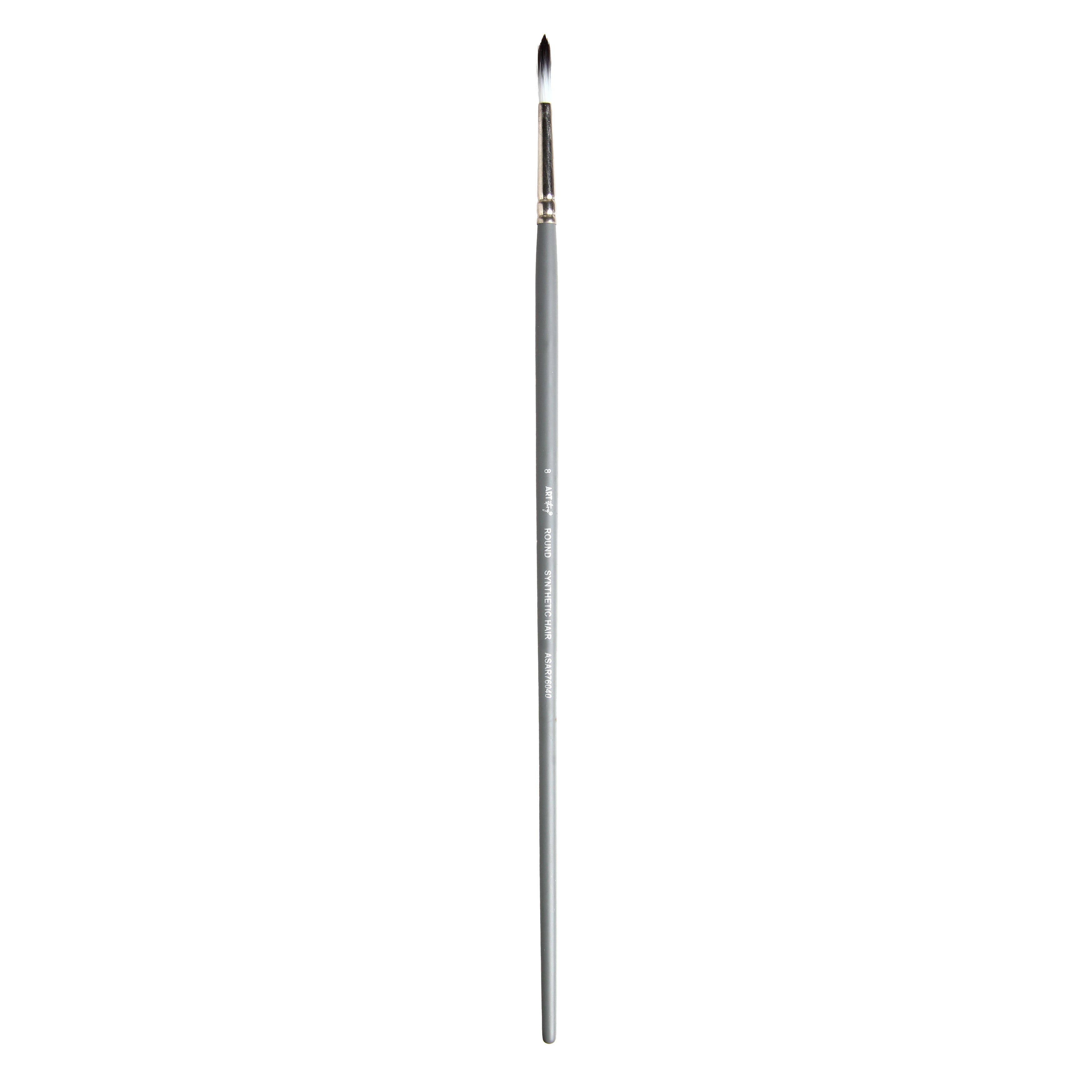 Long Handle Brush Round Synthetic Hair Size 8 Handle Length 250mm