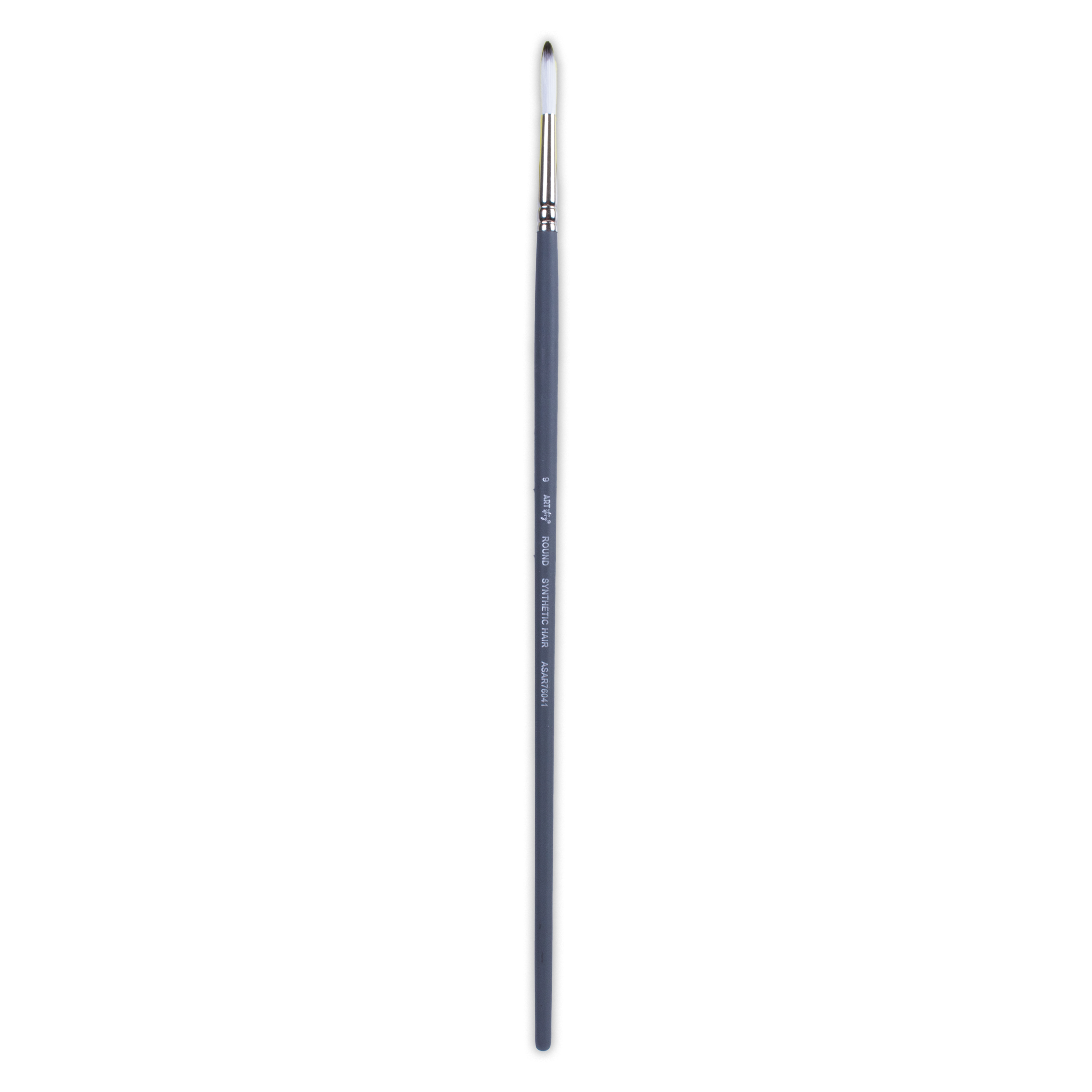 Long Handle Brush Round Synthetic Hair Size 9 Handle Length 250mm 1pc