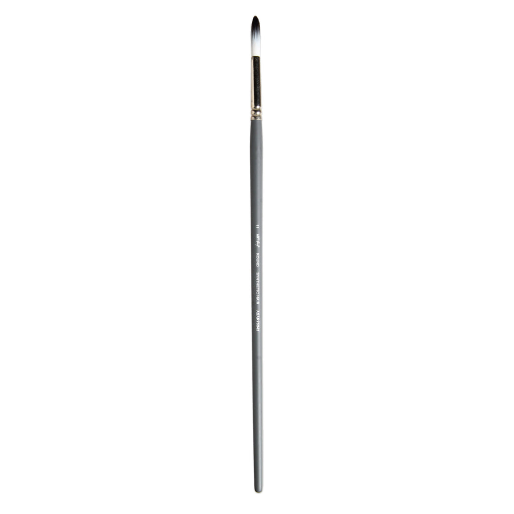 Long Handle Brush Round Synthetic Hair Size 11 Handle Length 250mm