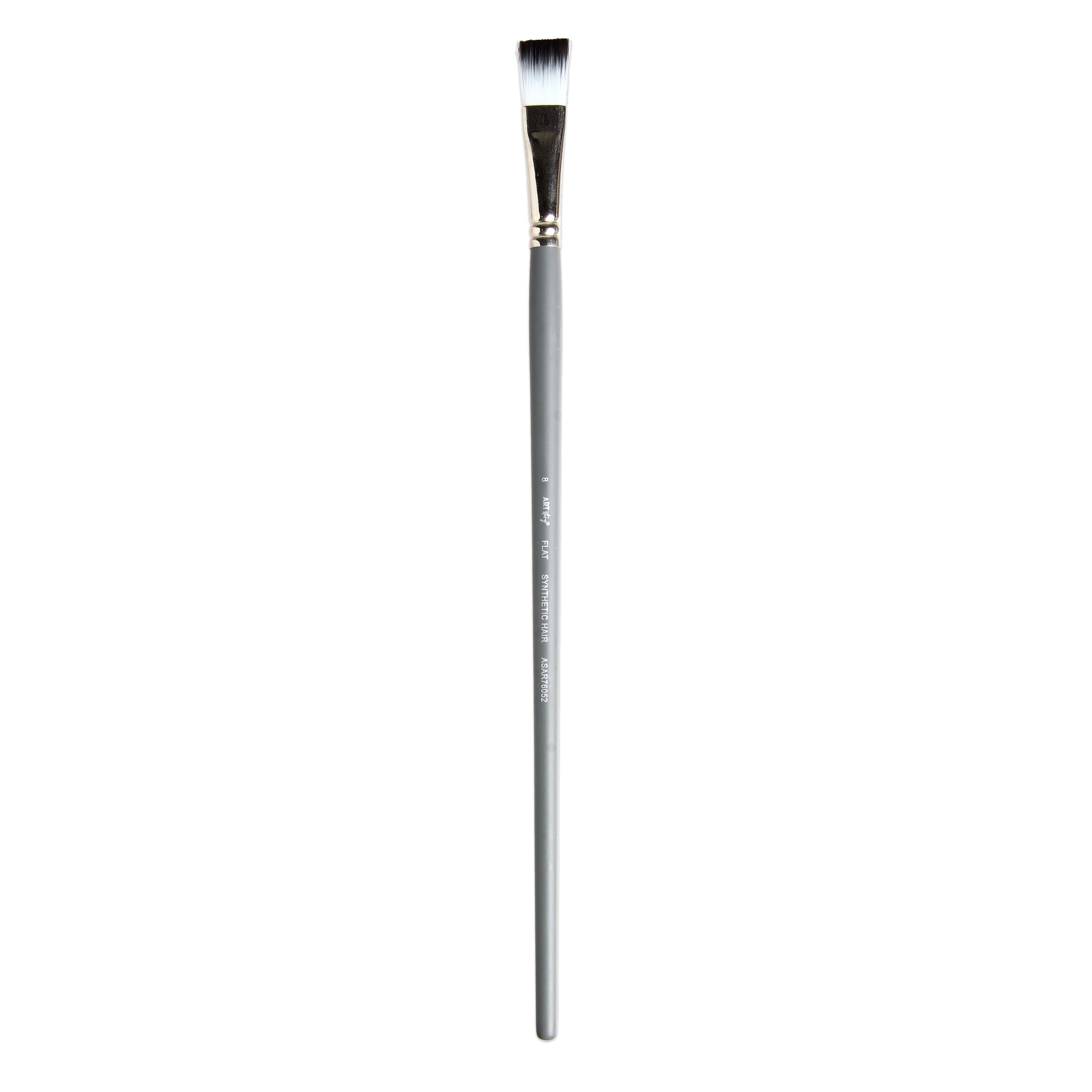 Long Handle Brush Flat Synthetic Hair Size 7 Handle Length 250mm