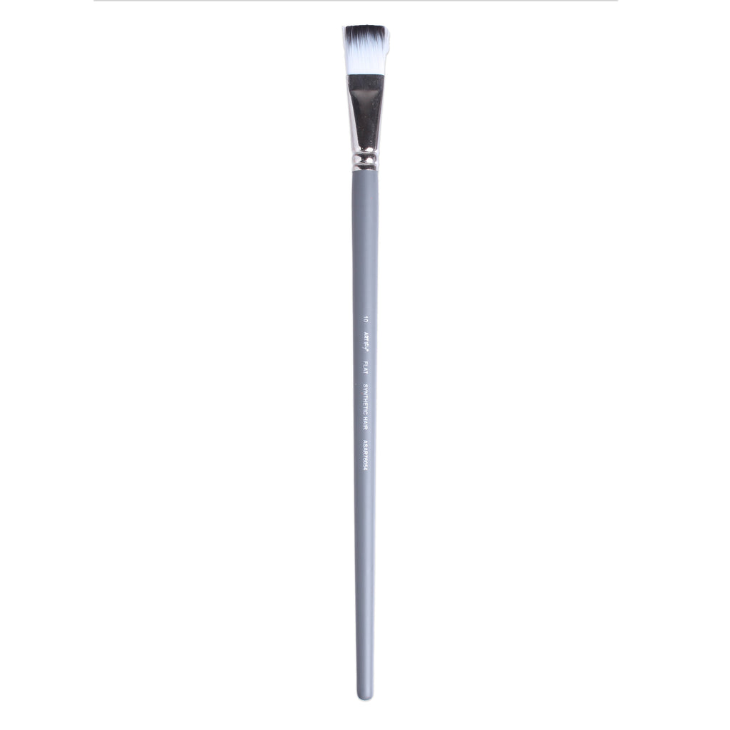 Long Handle Brush Flat Synthetic Hair Size 10 Handle Length 250mm