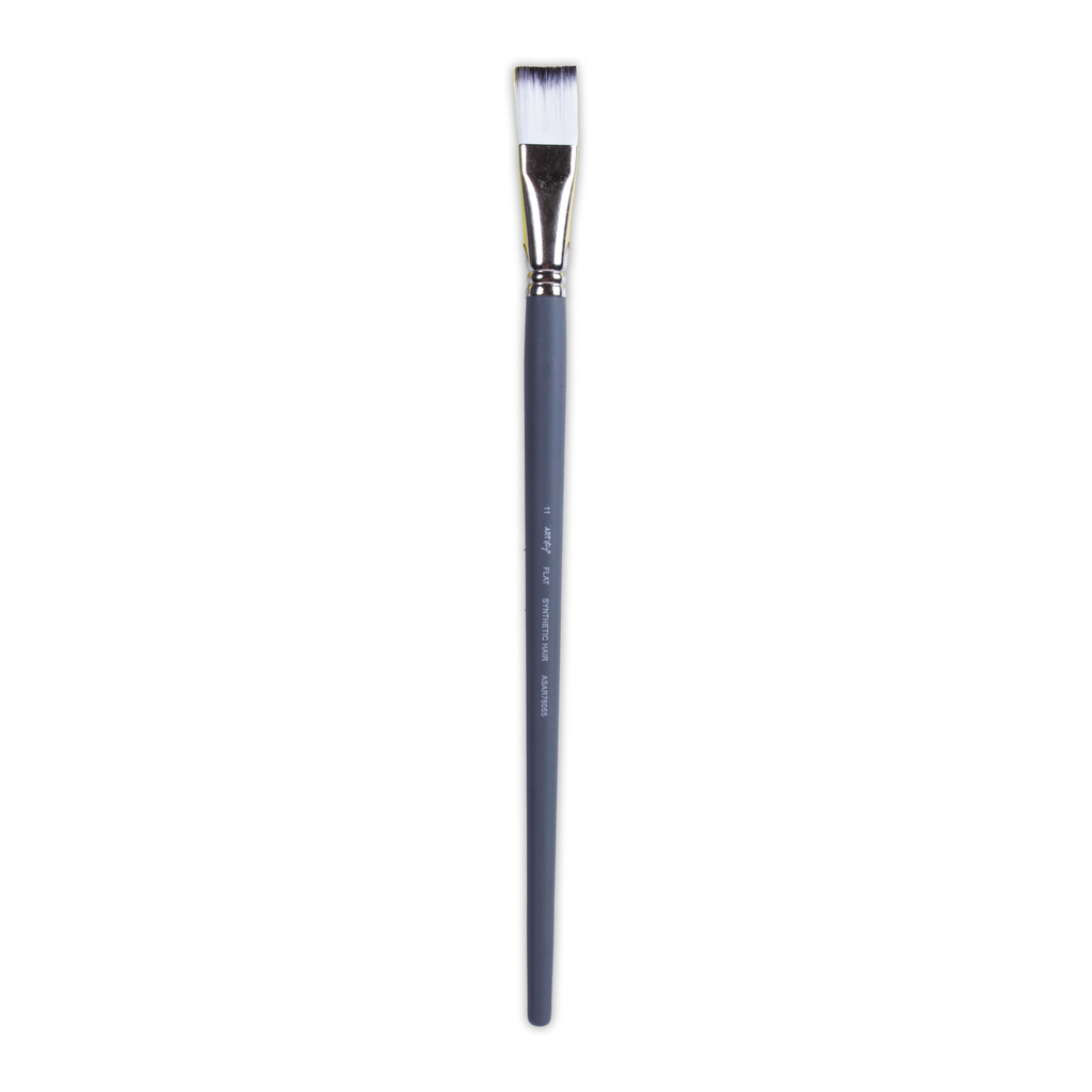 Long Handle Brush Flat Synthetic Hair Size 11 Handle Length 250mm 1pc