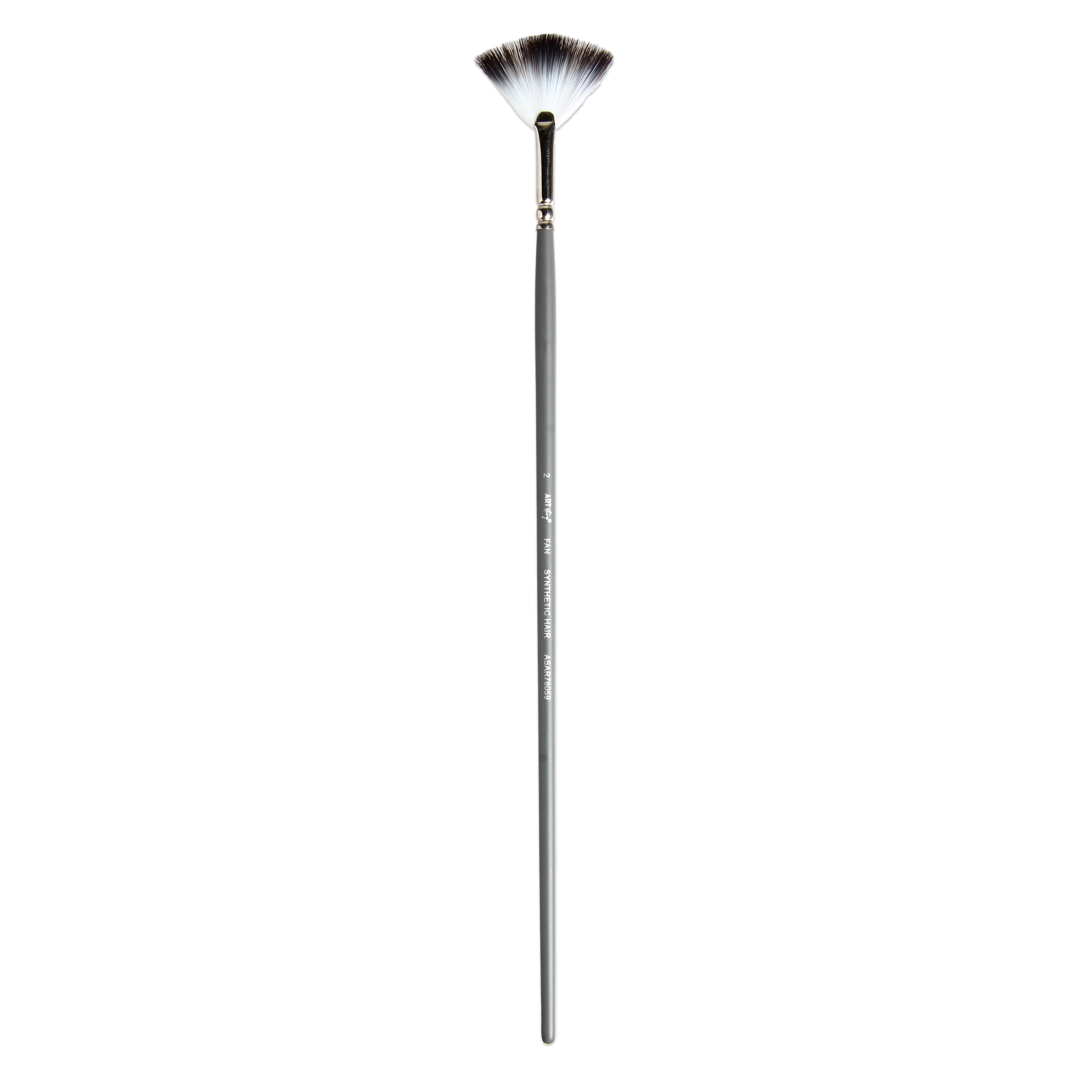 Long Handle Fan Brush Synthetic Hair Size 2 Handle Length 250mm