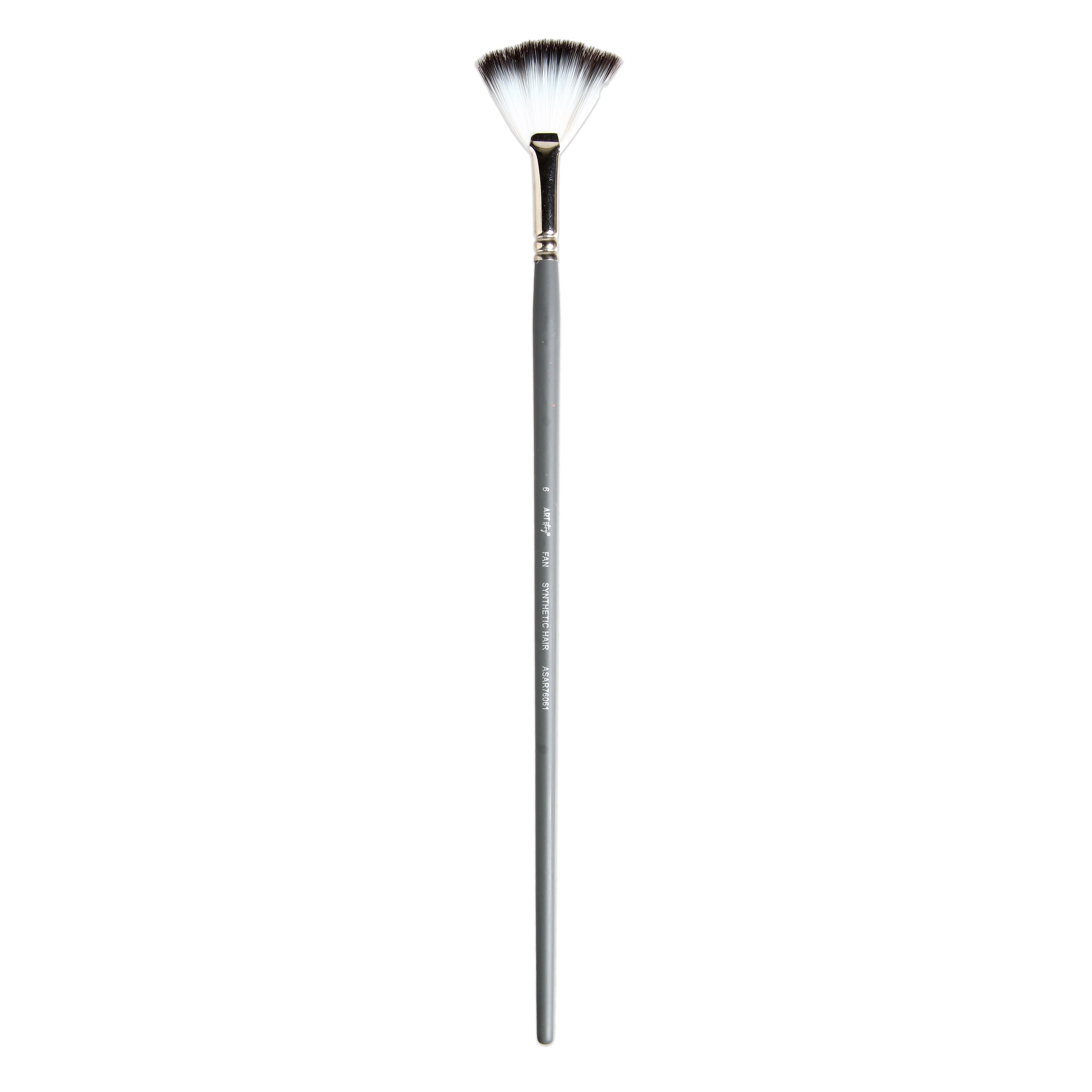 Long Handle Fan Brush Synthetic Hair Size 6 Handle Length 250mm