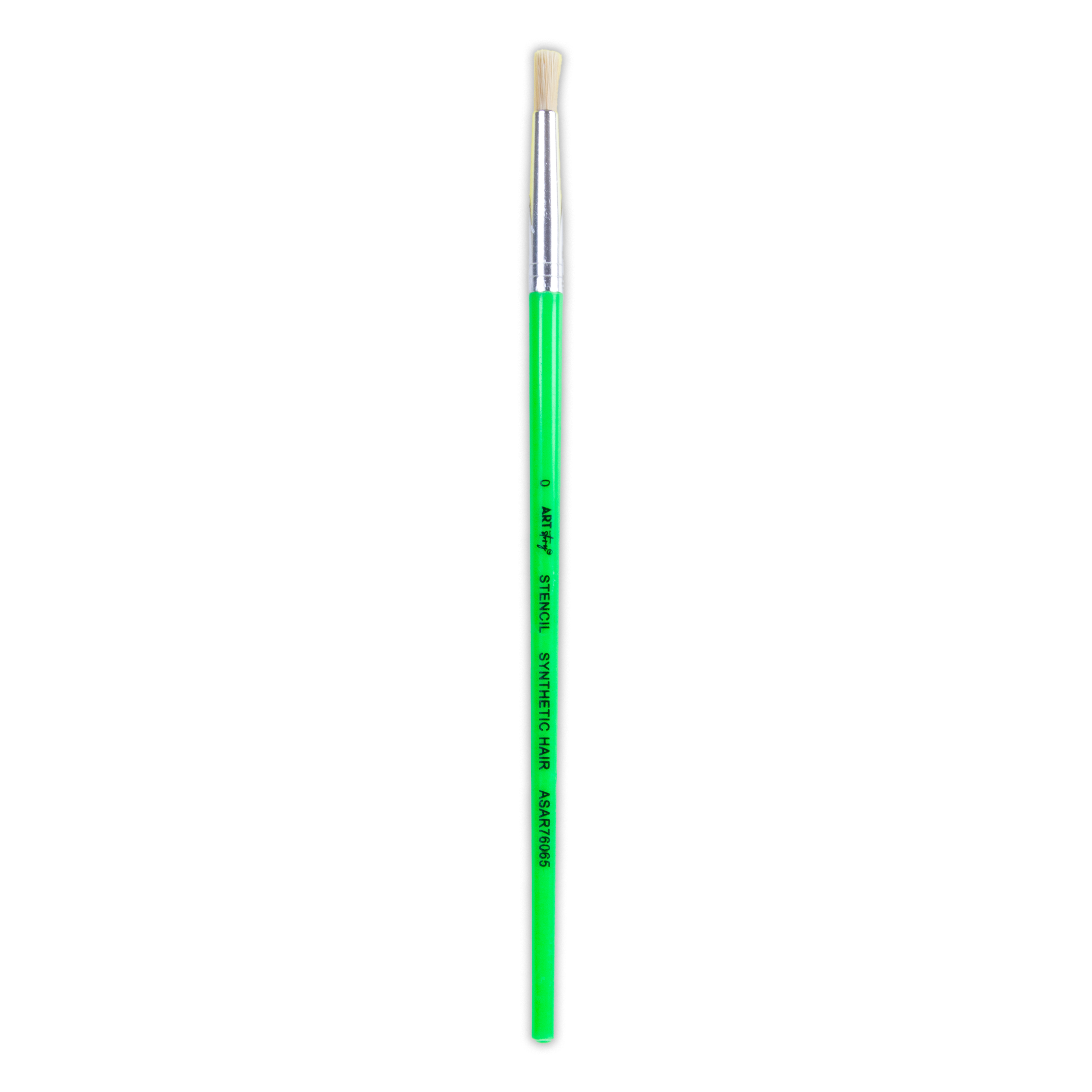 Kids Hobby Brush Round Synthetic Hair Size 0 Handle Length 15mm 1pc