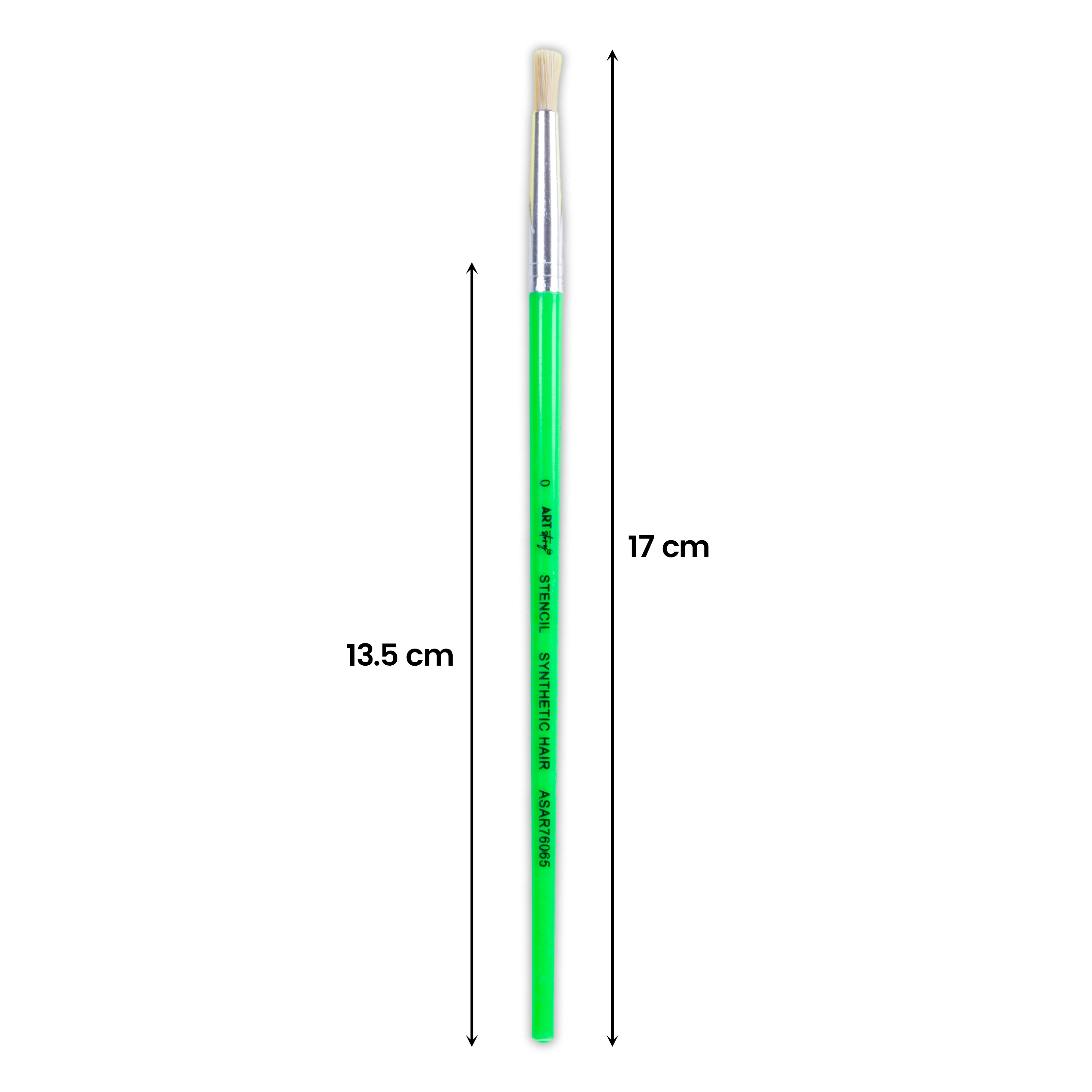 Kids Hobby Brush Round Synthetic Hair Size 0 Handle Length 15mm 1pc