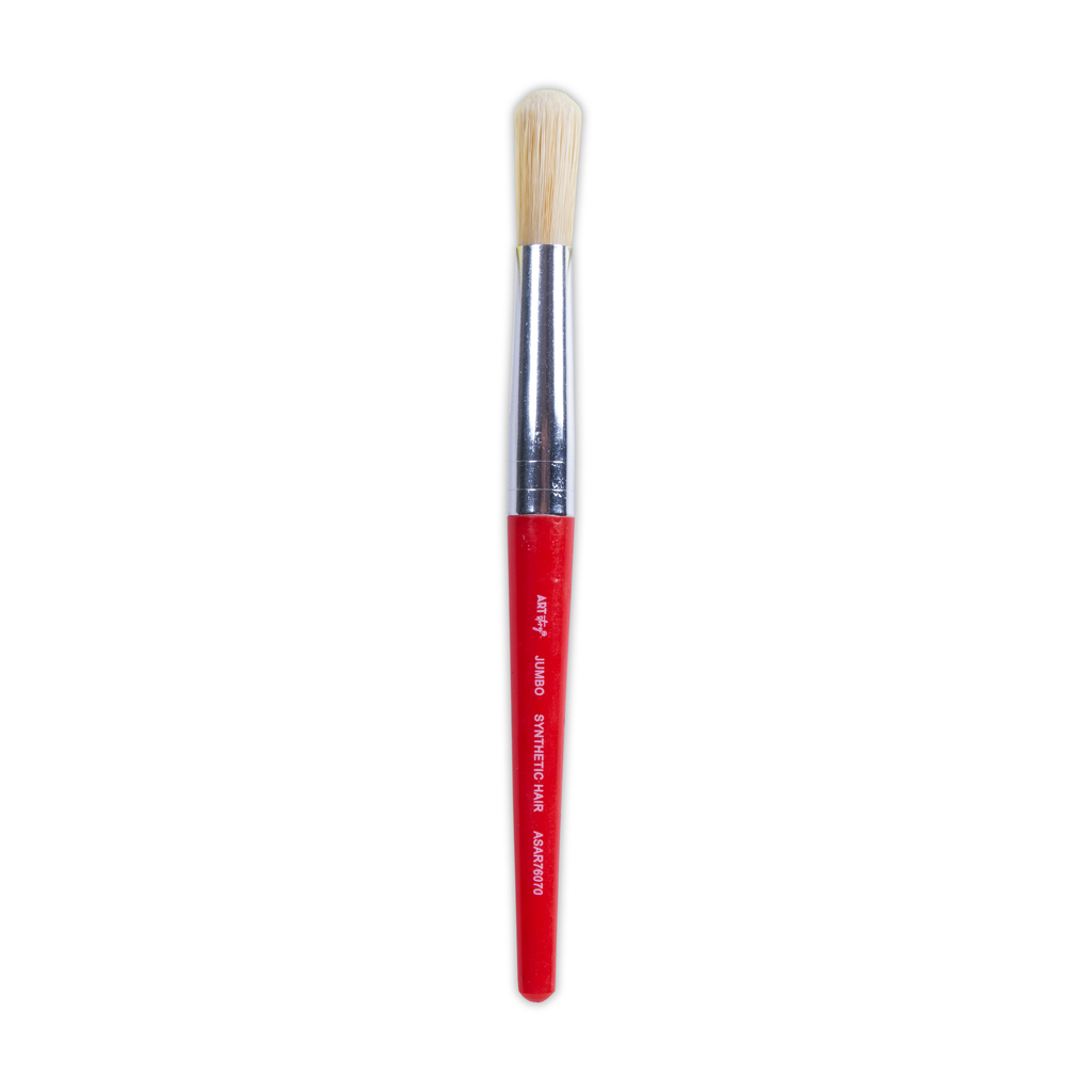 Jumbo Hobby Brush Synthetic Hair Red Handle Length 130mm 1pc