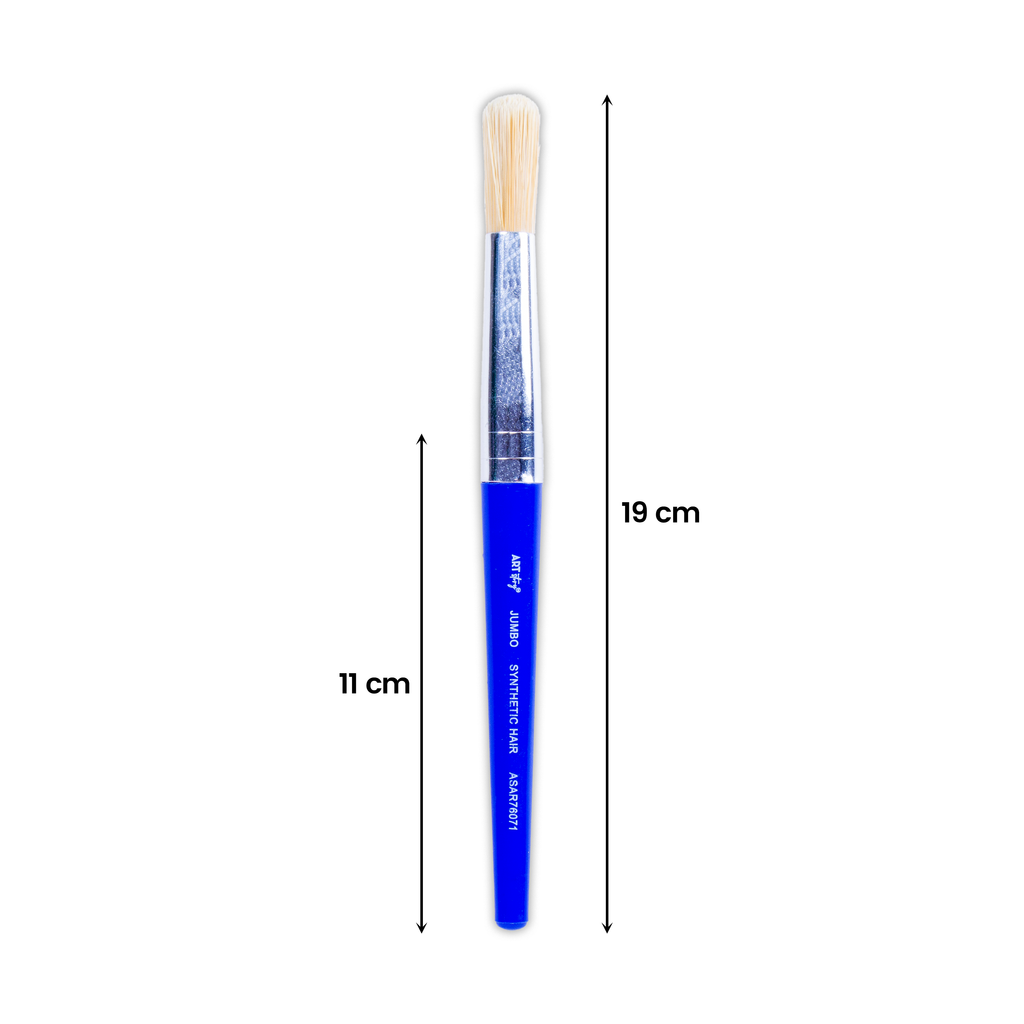 Jumbo Hobby Brush Synthetic Hair Aqua Handle Length 130mm 1pc