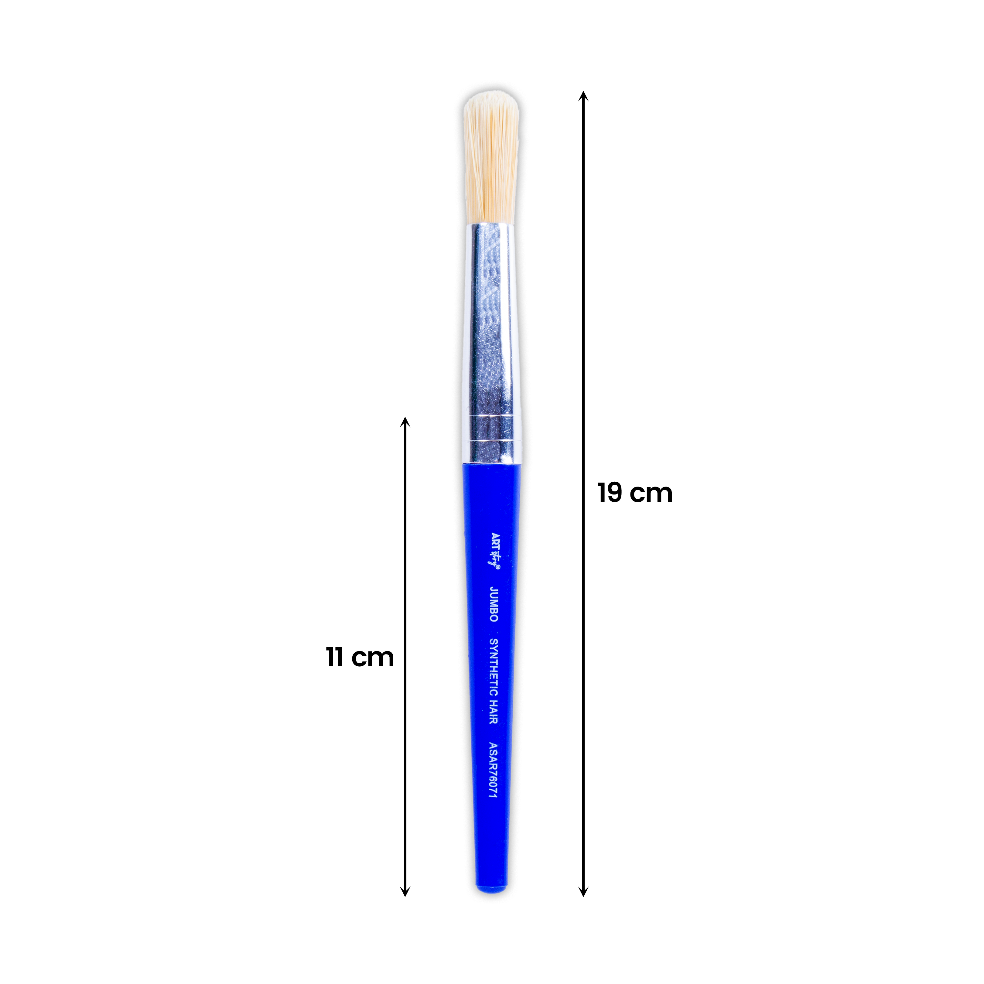 Jumbo Hobby Brush Synthetic Hair Aqua Handle Length 130mm 1pc