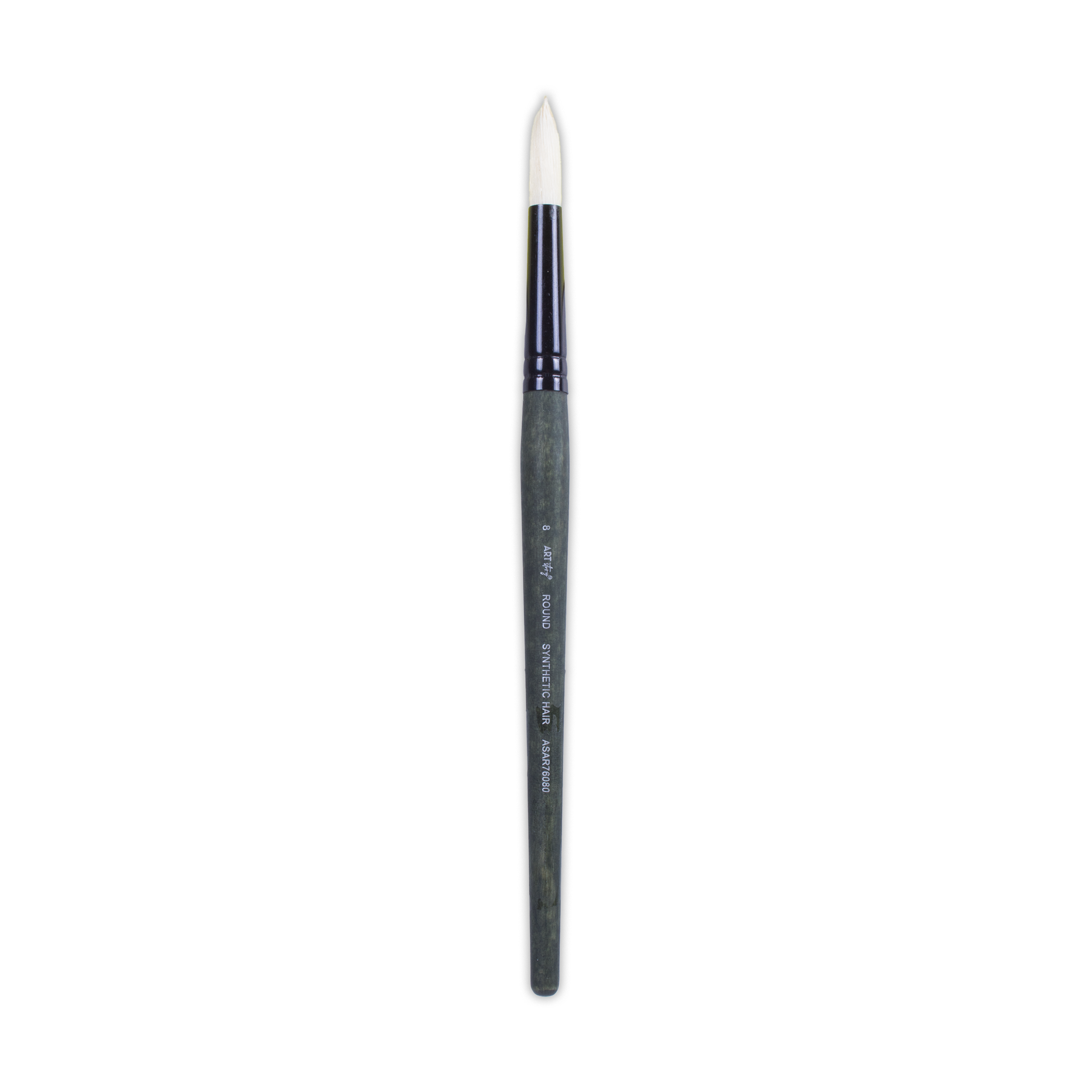 Pro Oil Brush Round Synthetic Hair Size 8 Handle Length 165mm 1pc