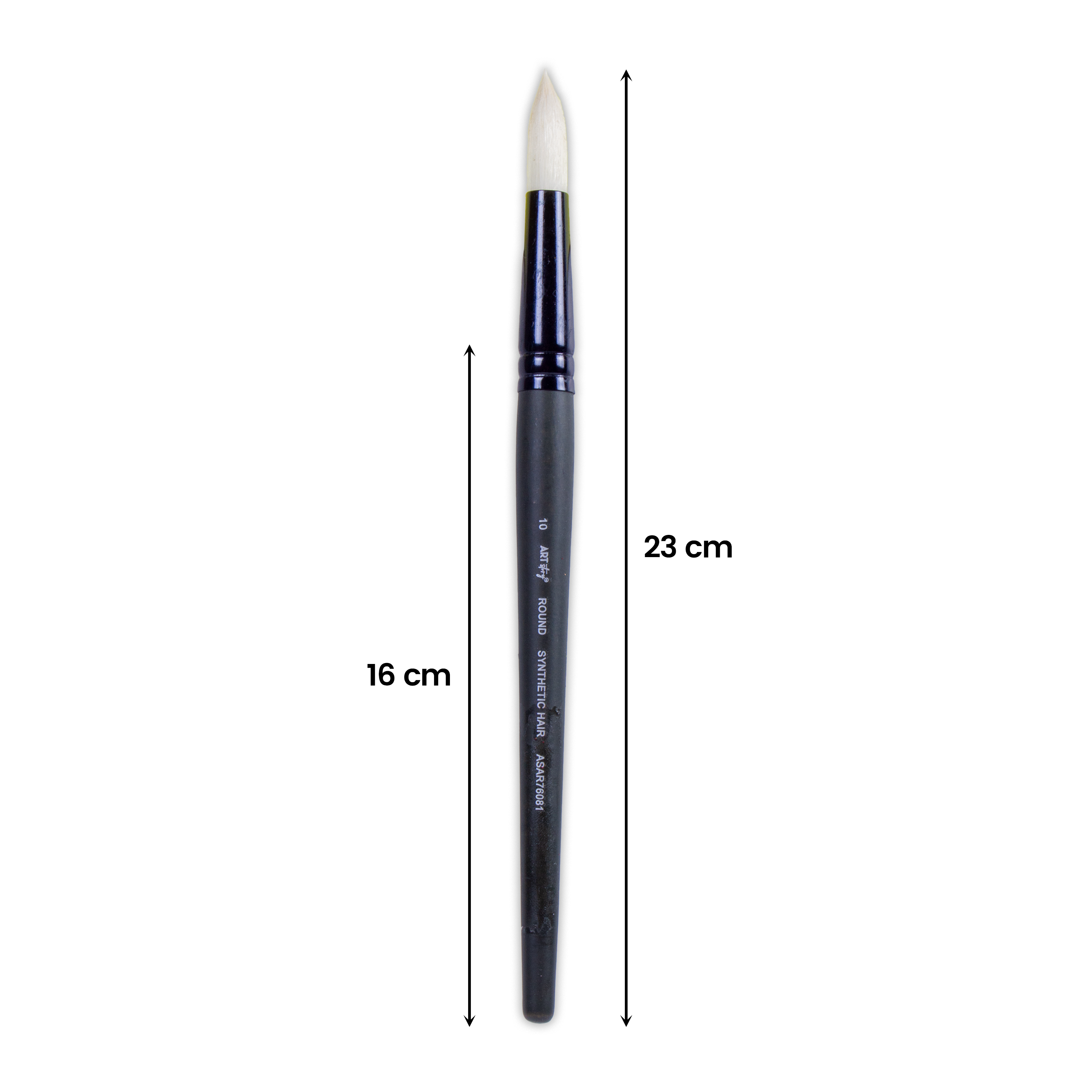 Pro Oil Brush Round Synthetic Hair Size 10 Handle Length 165mm 1pc