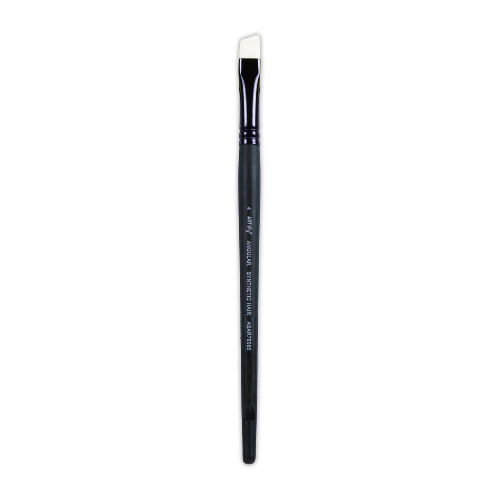 Pro Oil Brush Angular Synthetic Hair Size 4 Handle Length 165mm 1pc