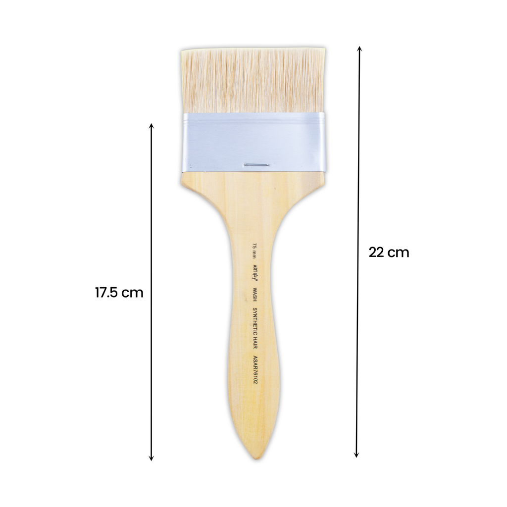 Wash Brush White Bristle Size 75mm 1pc