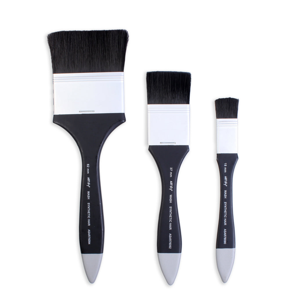 Wash Brush Soft Size 18mm 38mm 62mm Set Of 3pc