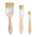 Wash Brush White Bristle Size 12mm 24mm 50mm Set Of 3pc