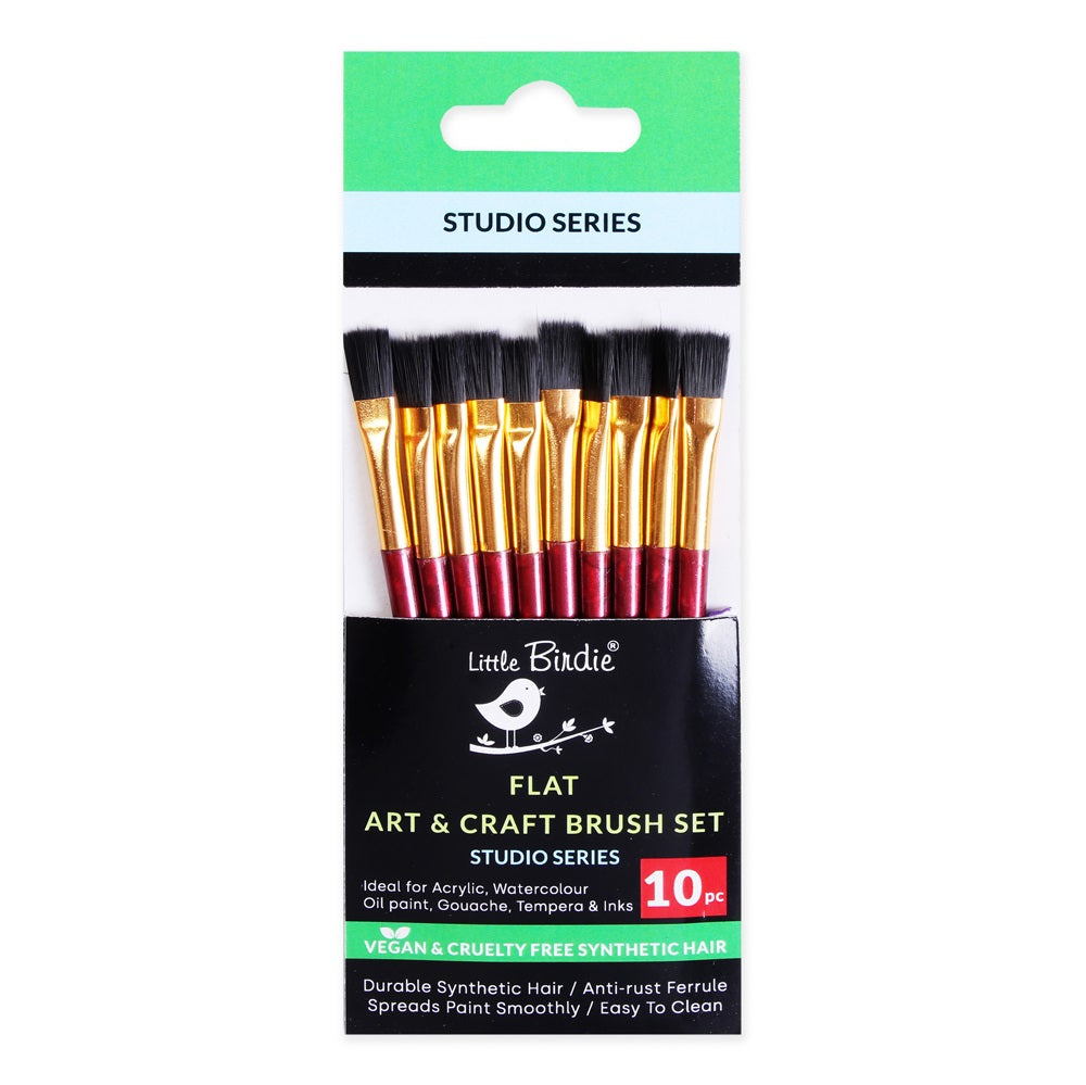 Eco Brush Flat 115mm Set Of 10pc