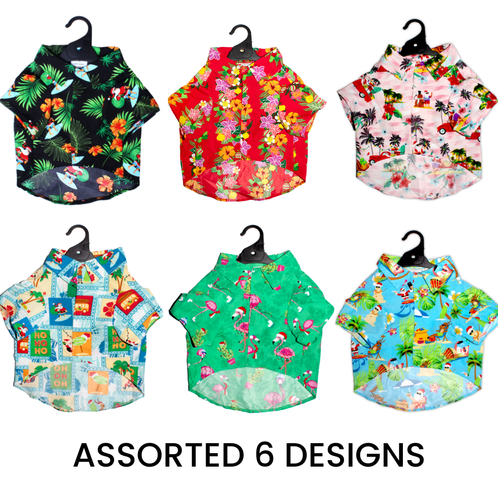 Doggy Hawaiian Shirt Assorted Large 1pc