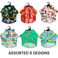 Doggy Hawaiian Shirt Assorted Medium 1pc