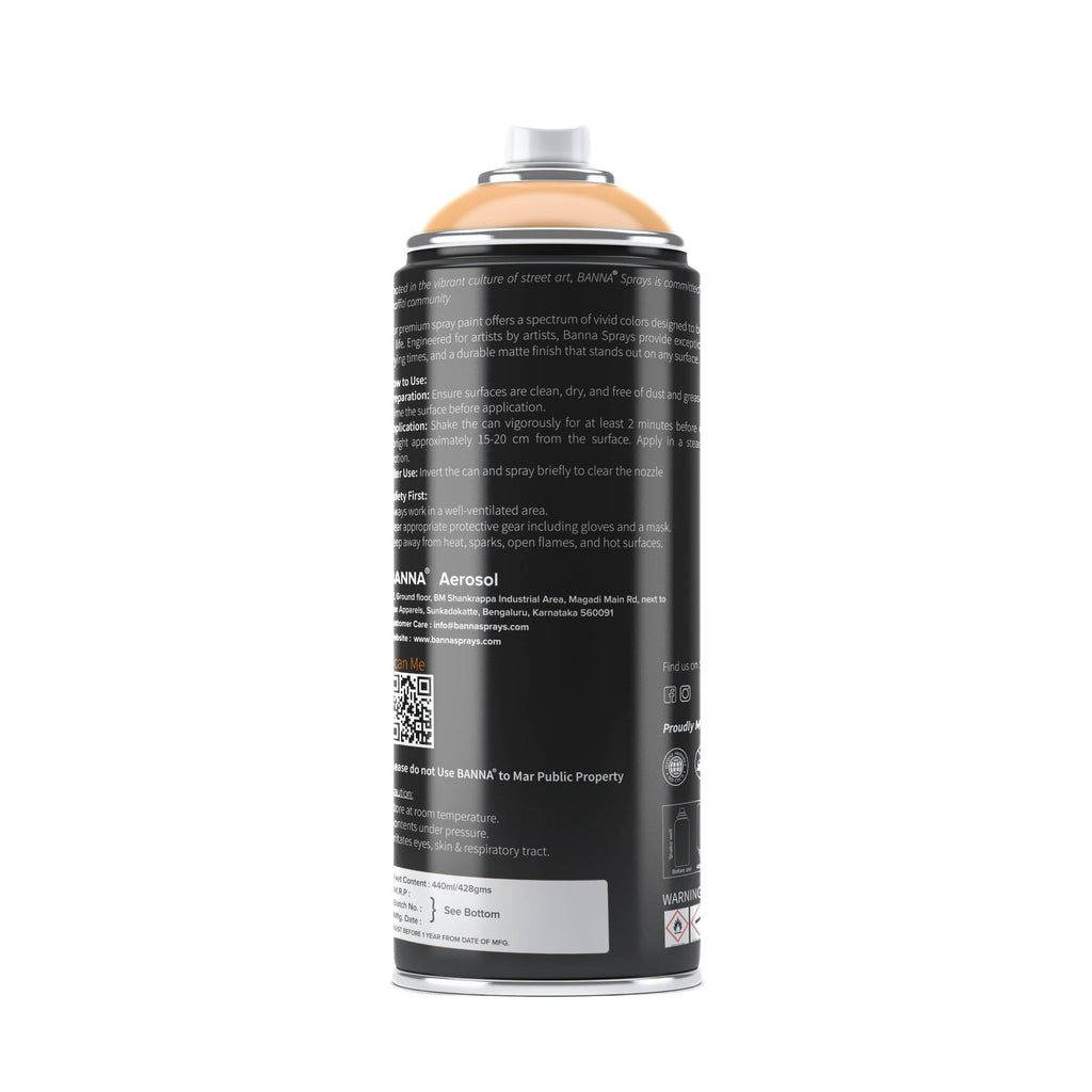 Graffiti Spray Paint Apricot 400ml Bottle
