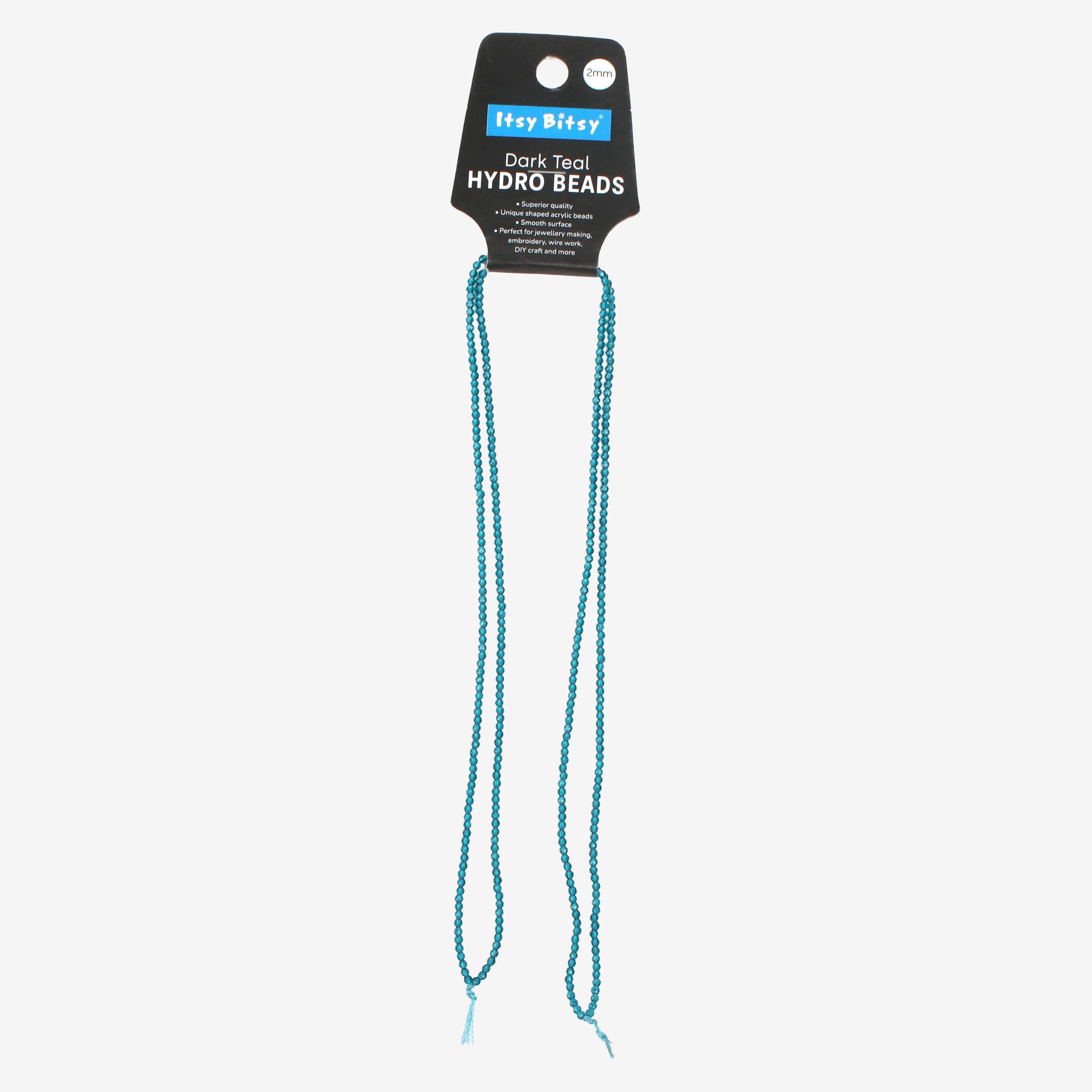 Designer Hydro Beads Dark Teal 2mm 1String