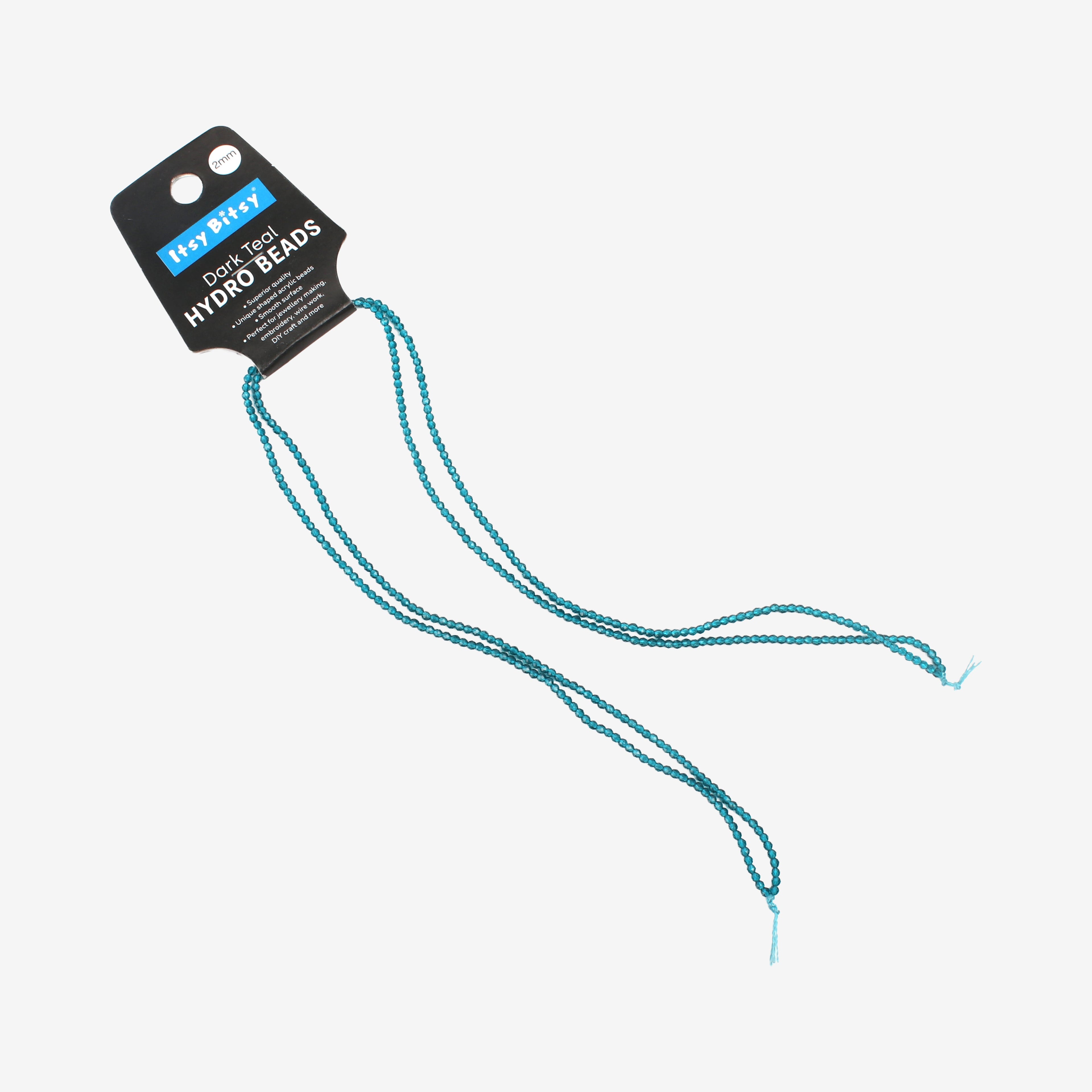 Designer Hydro Beads Dark Teal 2mm 1String
