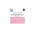 Nylon Braided Cord 1mm Light Pink 5mtr