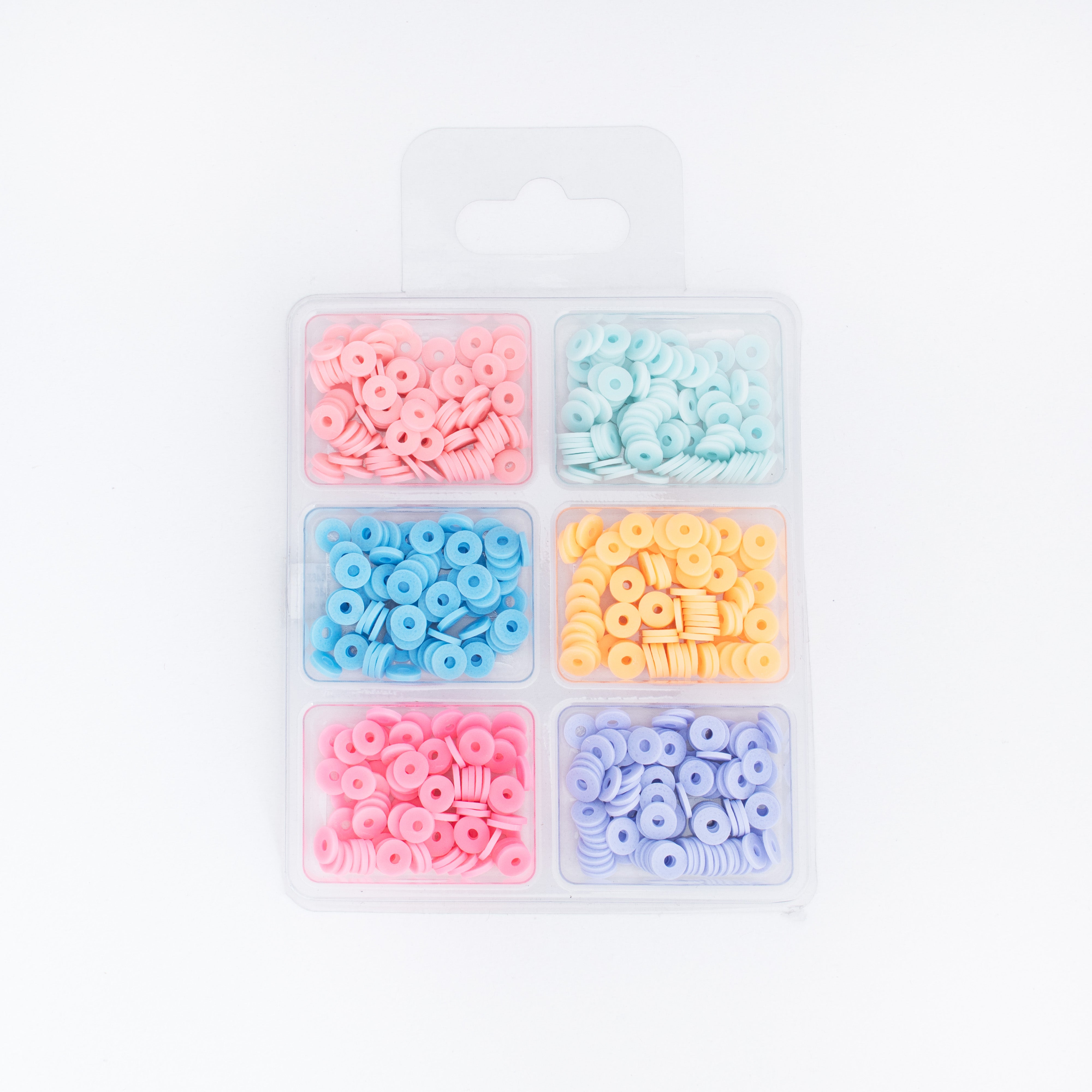 Heishi Beads Berry Citrus 6 Shades 24gm 6 Comp Blister