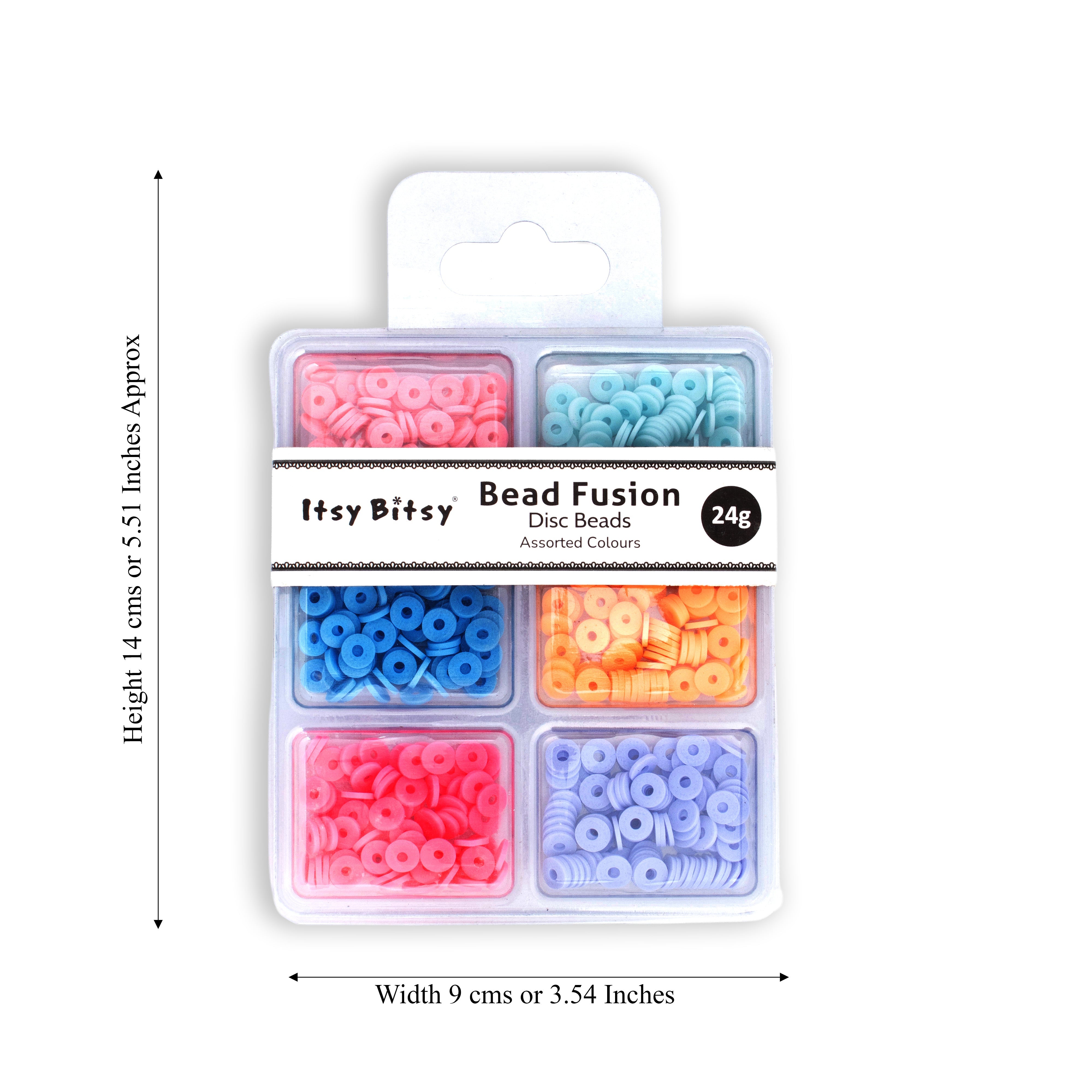 Heishi Beads Berry Citrus 6 Shades 24gm 6 Comp Blister