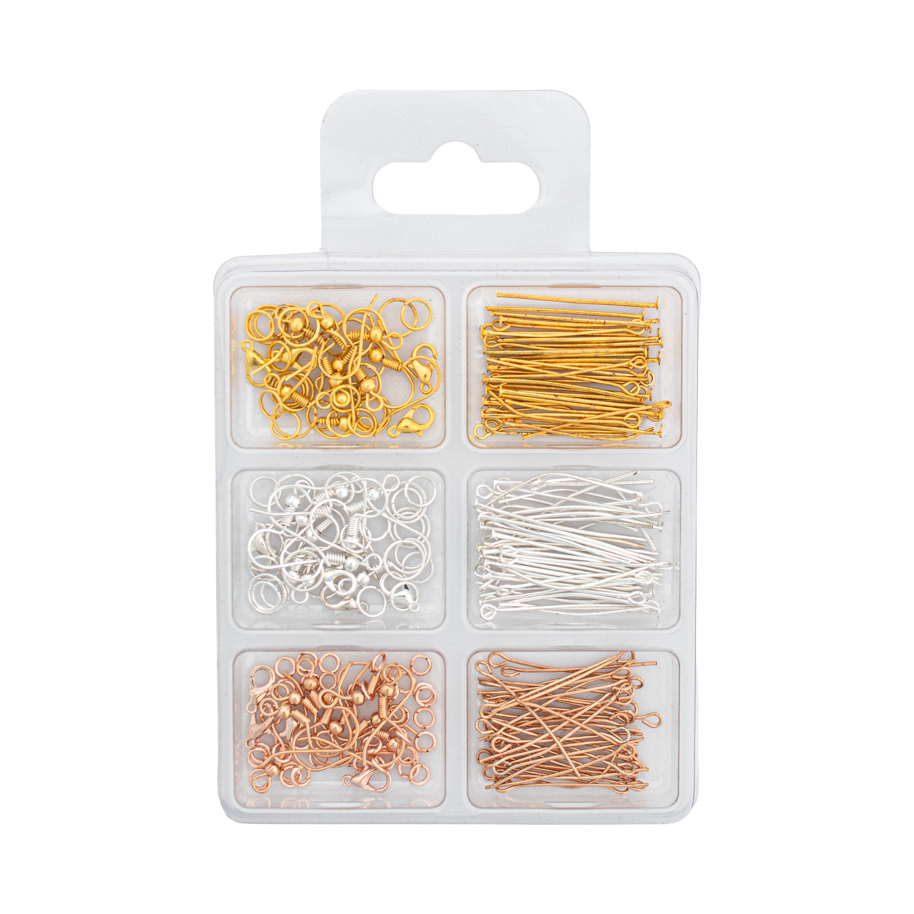 Jewellery Findings Assorted 24gm 6 Comp Blister