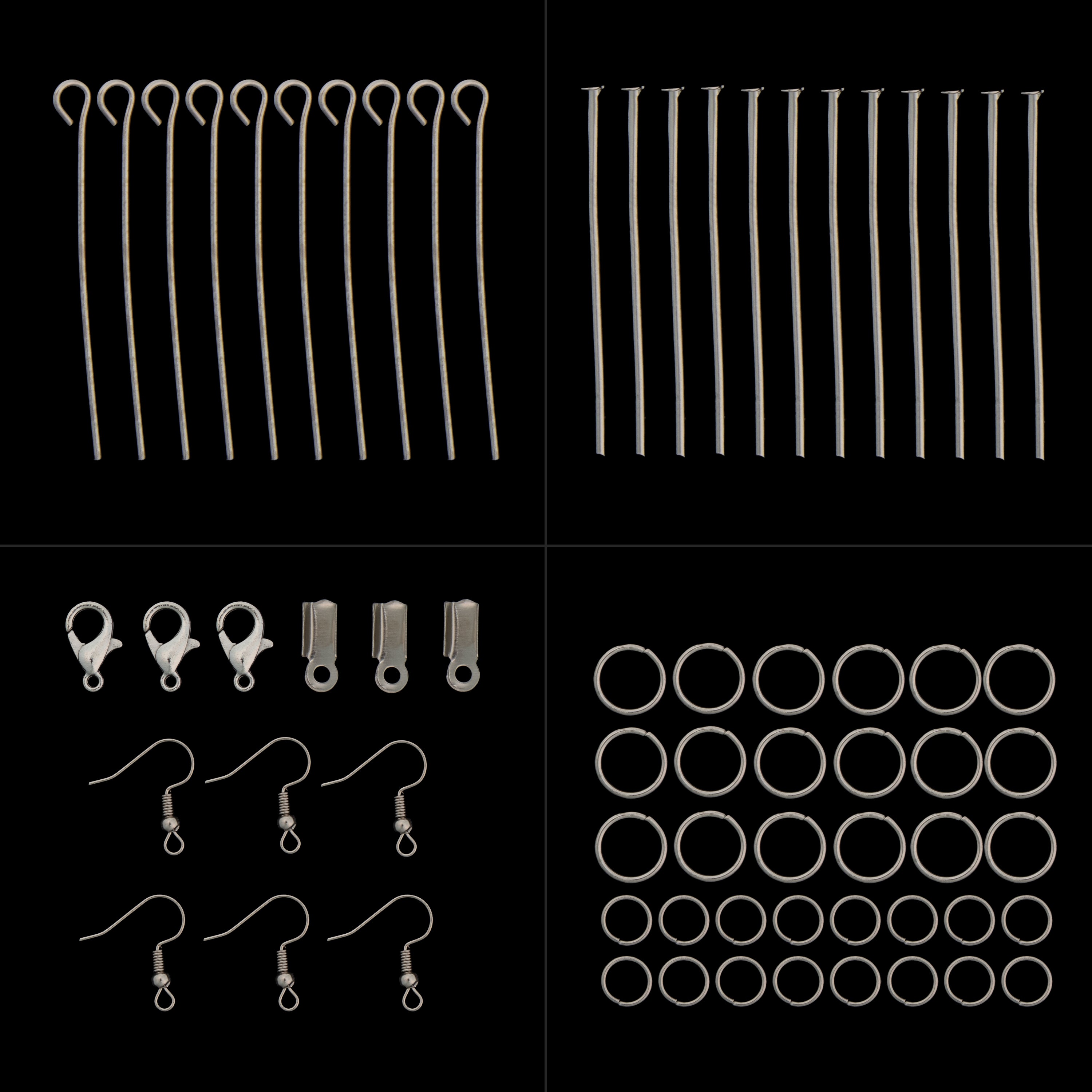 Jewellery Findings Nickel 12gm 4 Comp Blister