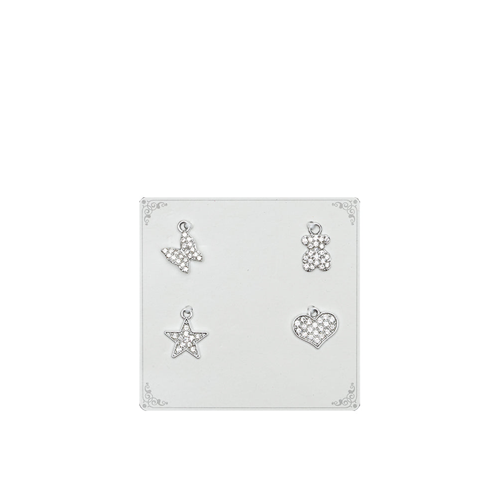 Metal Charms Butterfly Love 4PC
