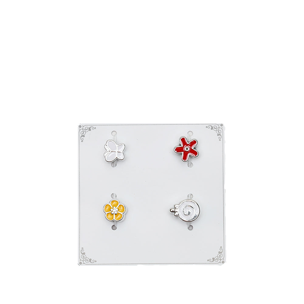 Metal Charms Blossom Delight 4PC