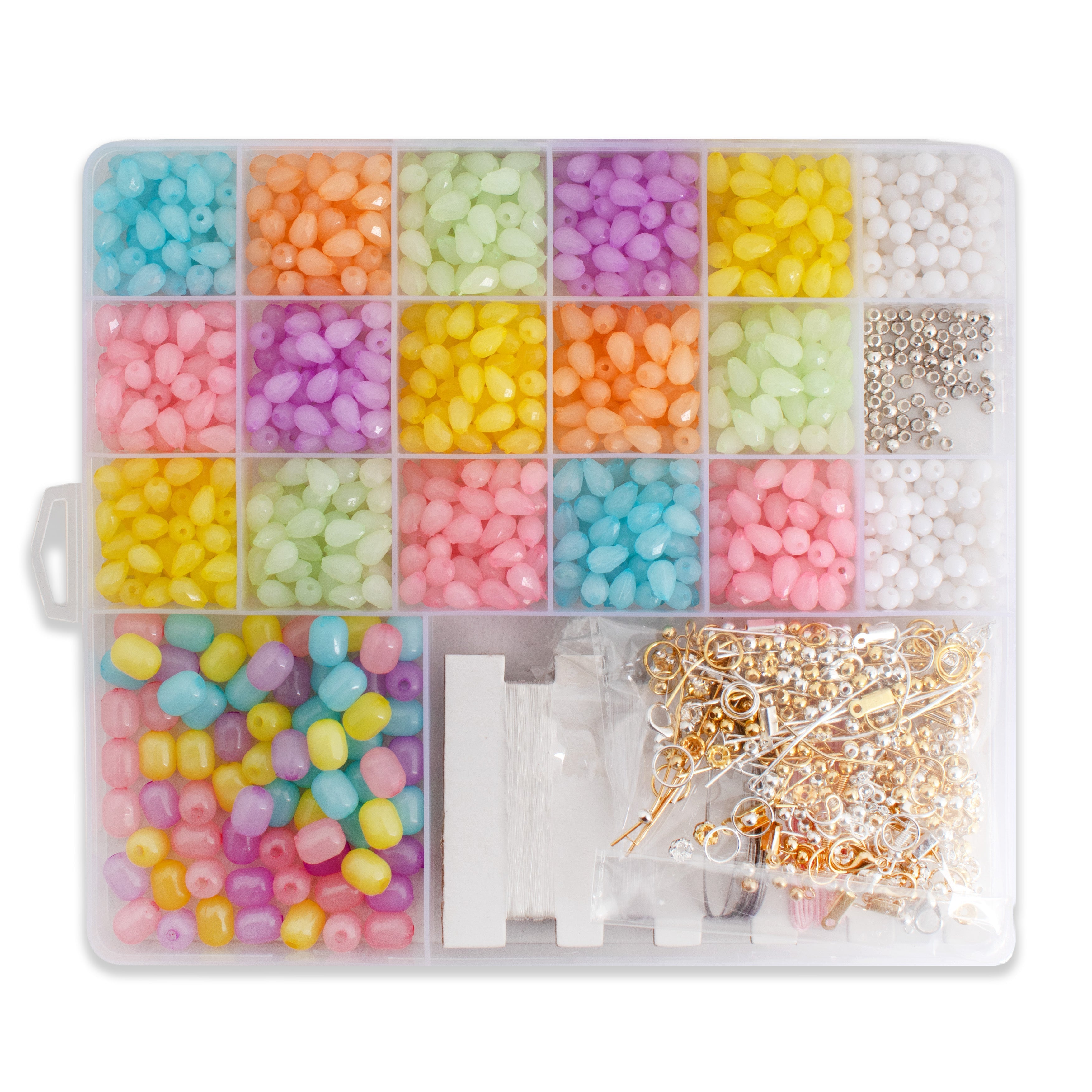 My Beads Studio Jewellery Making Kit Pastel Drops Box