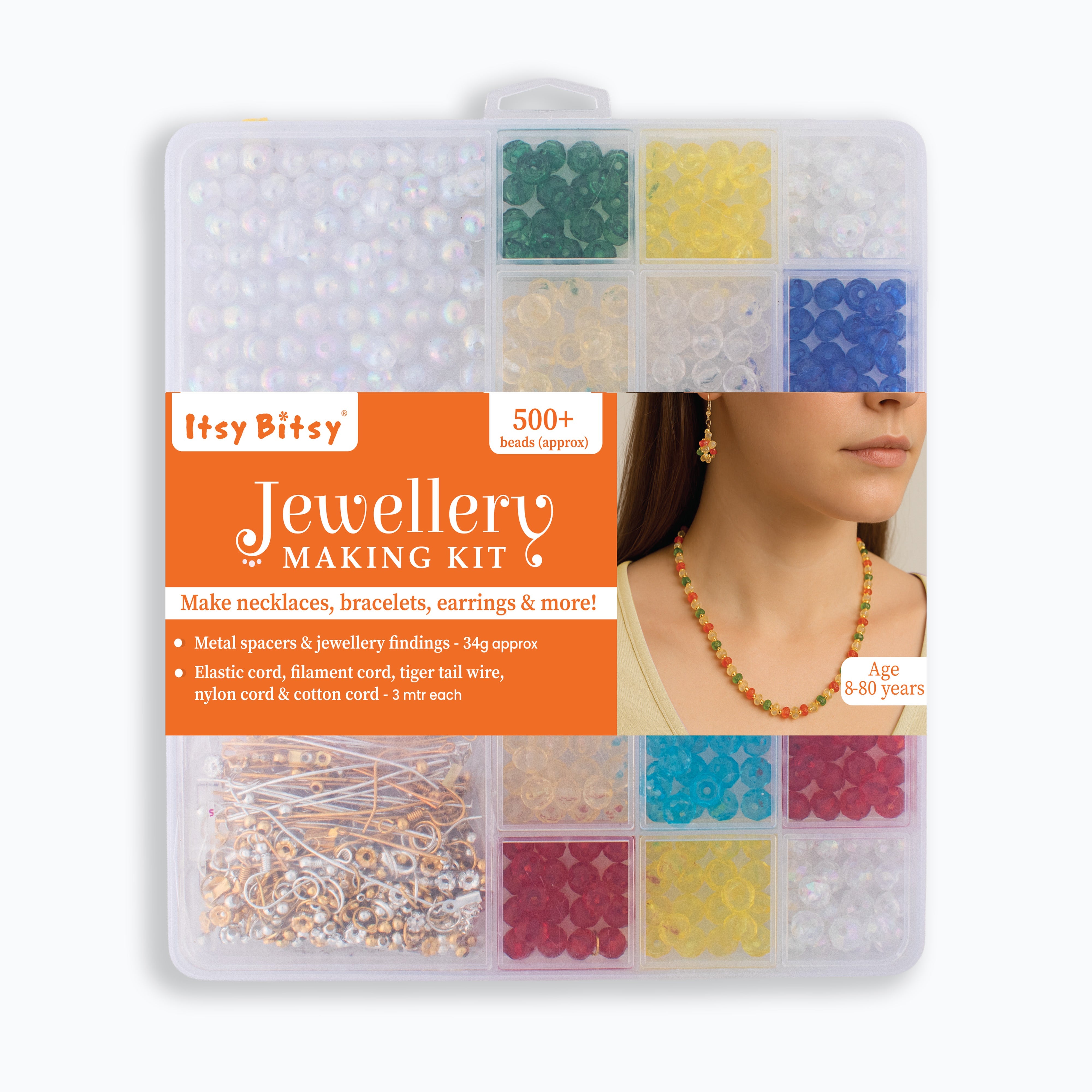 My Beads Studio Jewellery Making Kit Crystal Rose Box