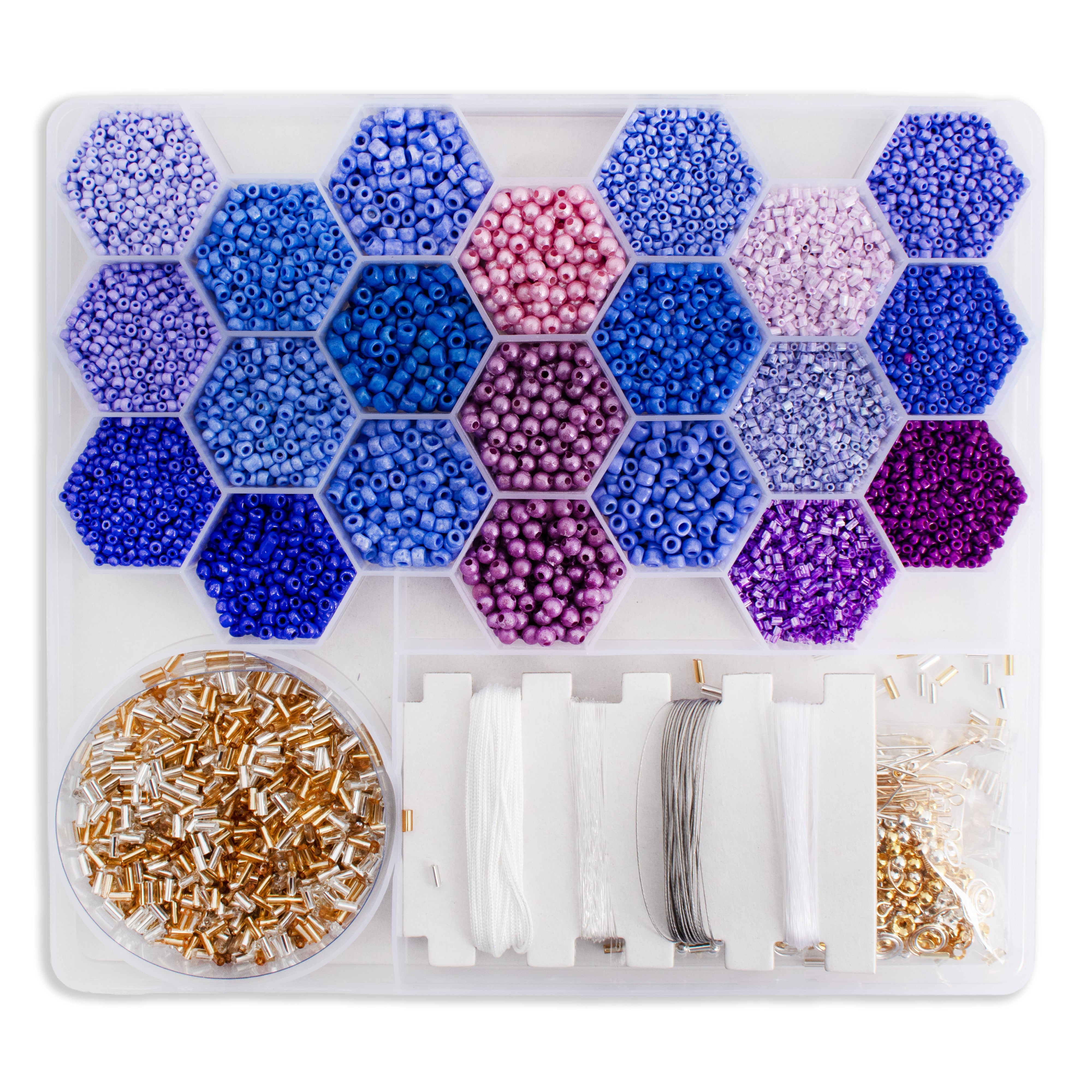 My Beads Studio Jewellery Making Kit Lavender Blend Box