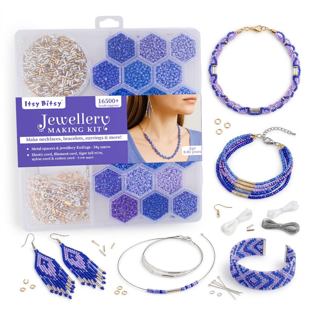 My Beads Studio Jewellery Making Kit Lavender Blend Box