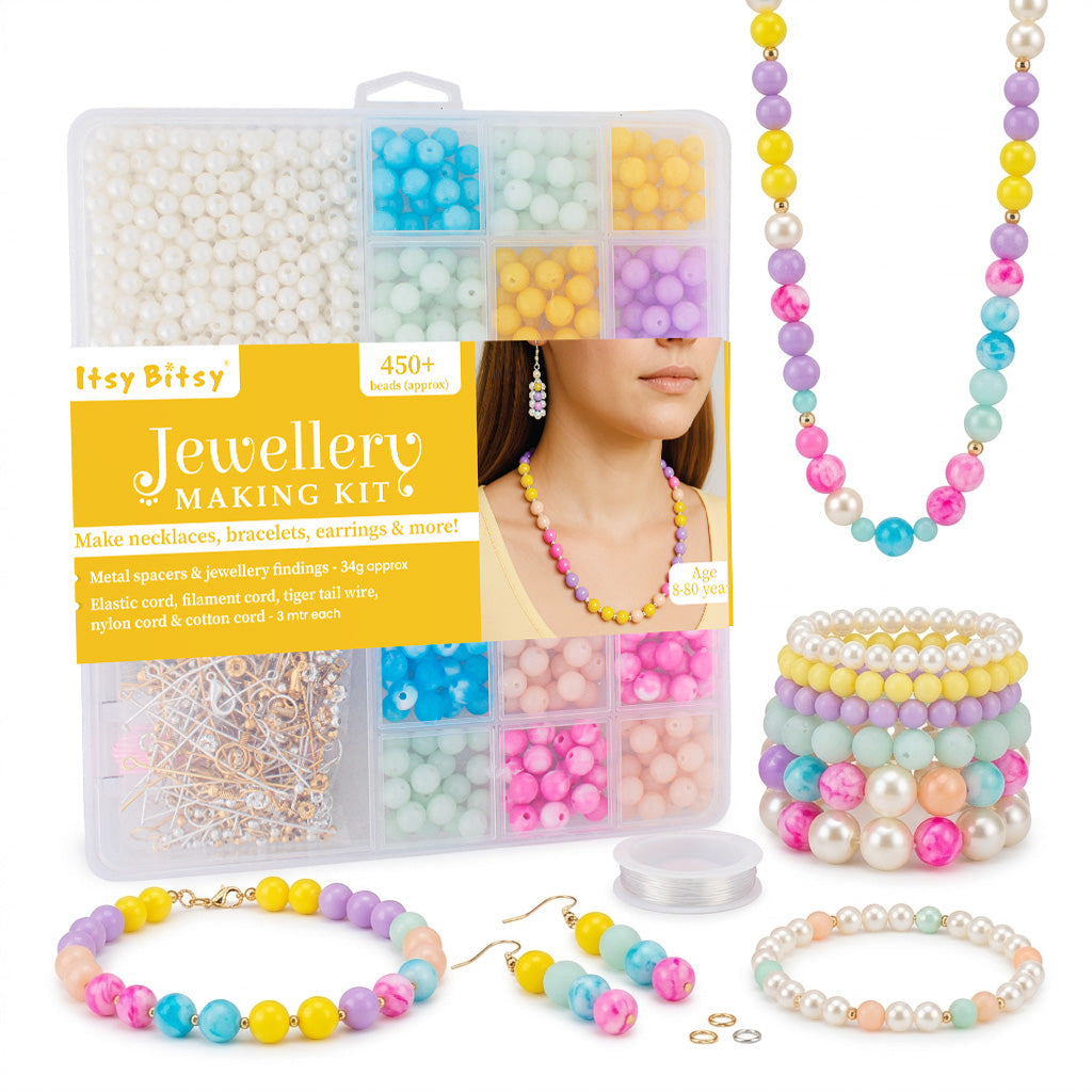 My Beads Studio Jewellery Making Kit Pastel Orchid in Square Box