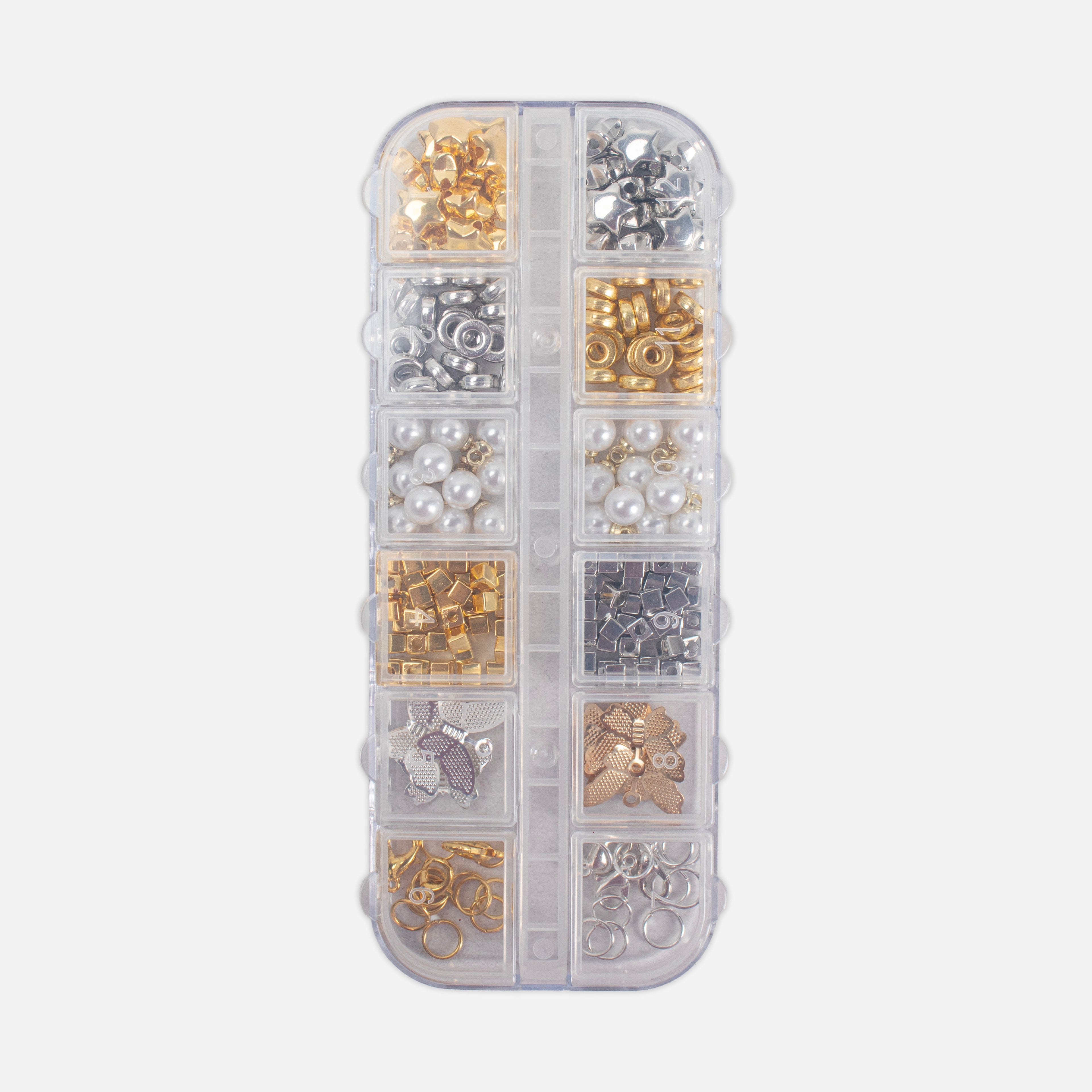 Jewellery Findings - Metallic Glitz, 17 X 23cm, 12 compartments, 1 Box
