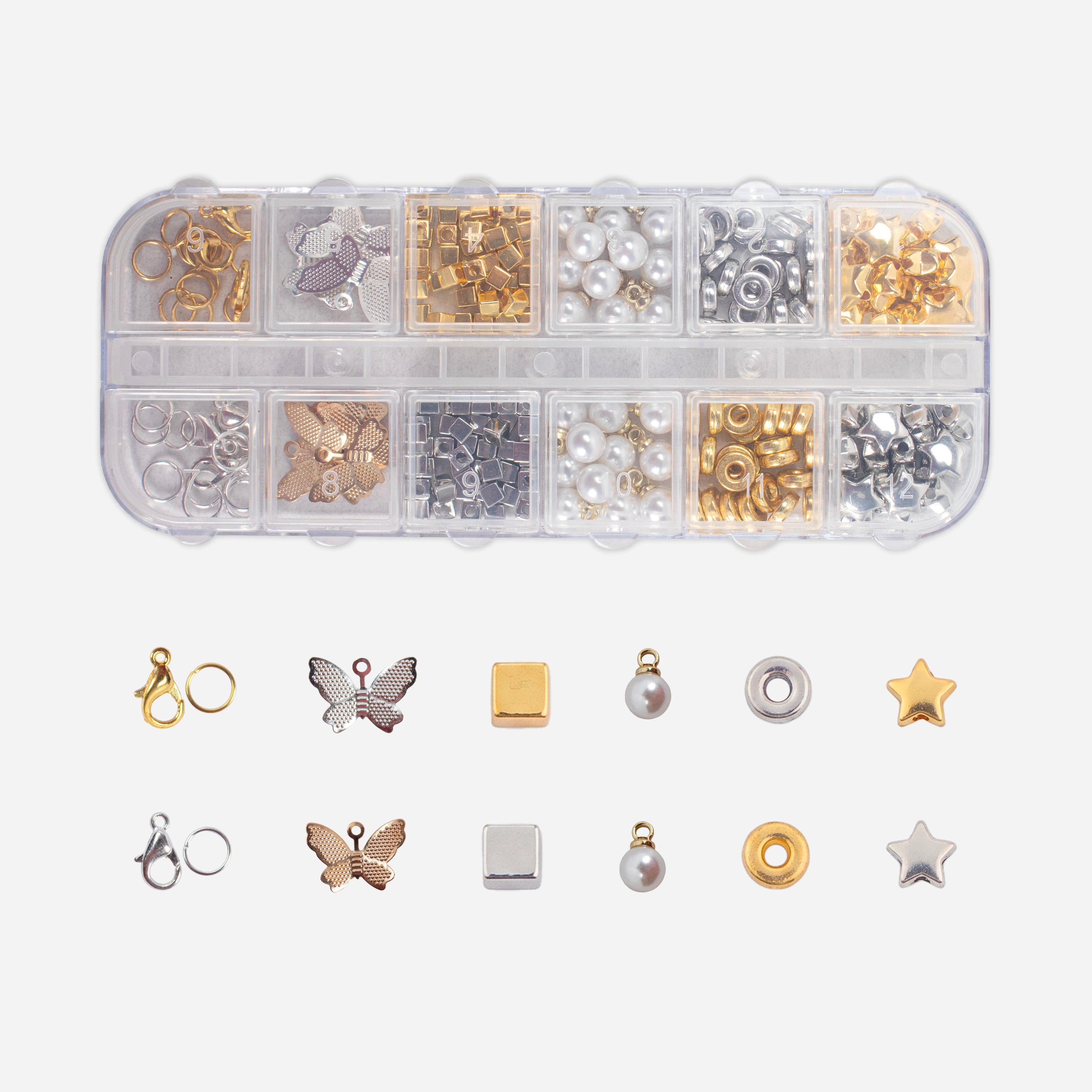 Jewellery Findings - Metallic Glitz, 17 X 23cm, 12 compartments, 1 Box