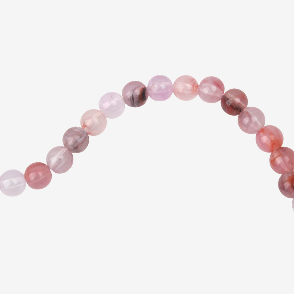 Amethyst Art Beads Round 10mm 26 Beads 1 String