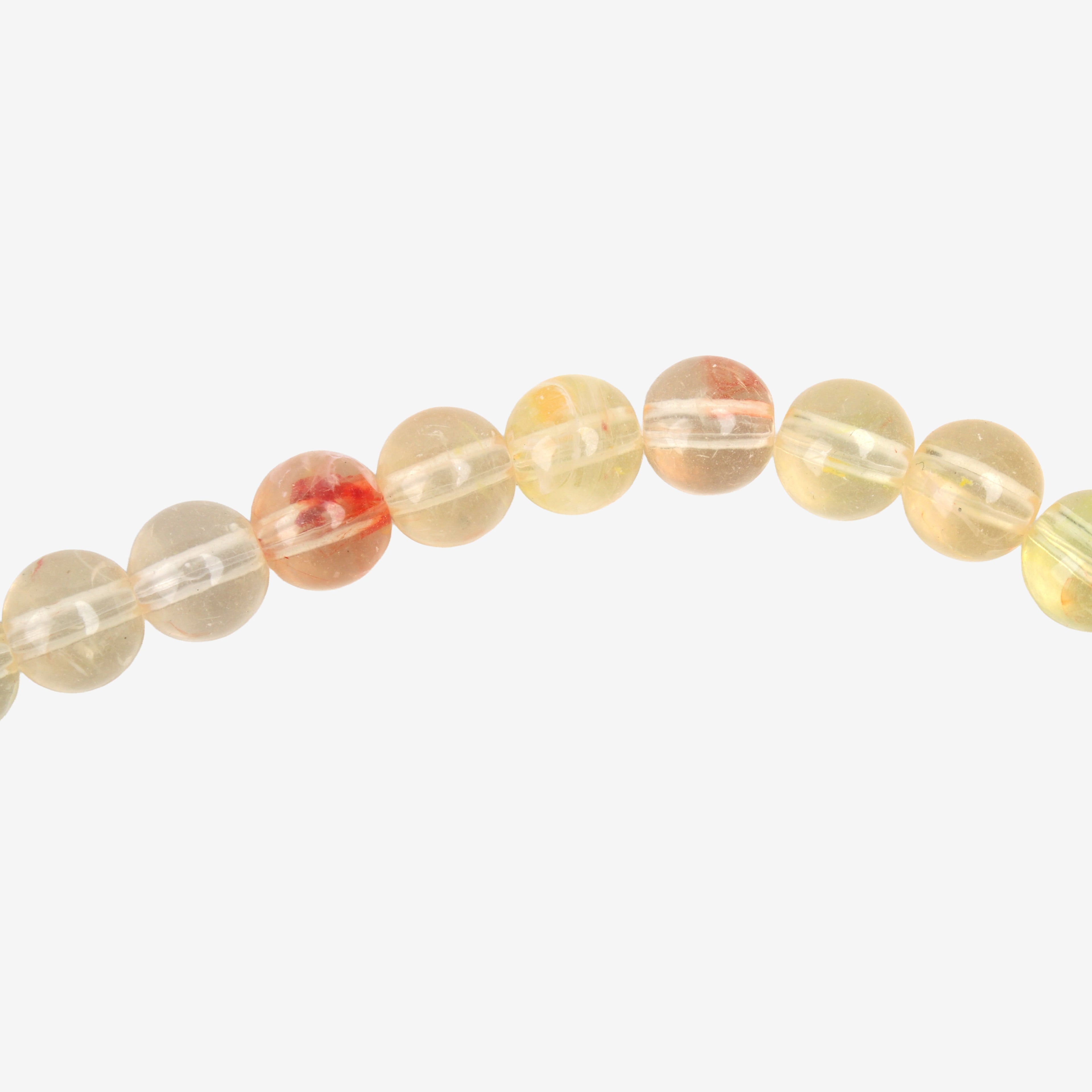 Amber Art Beads Round 10mm 26 Beads 1 String