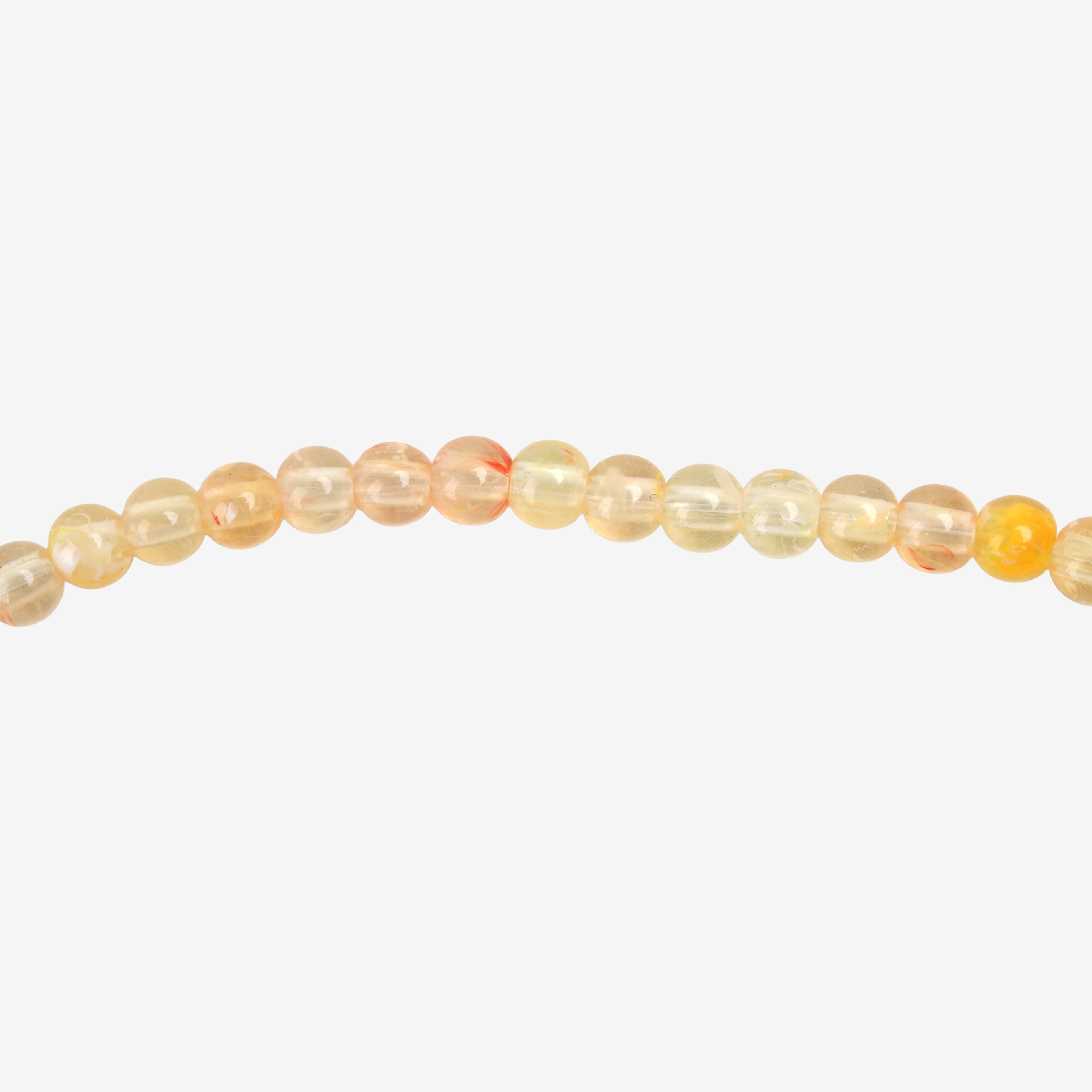 Amber Art Beads Round 6mm 45 Beads 1 String