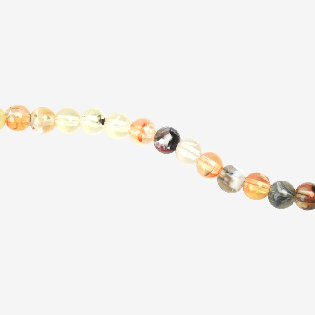 Lemon Quartz Art Beads Round 8mm 32 Beads 1 String
