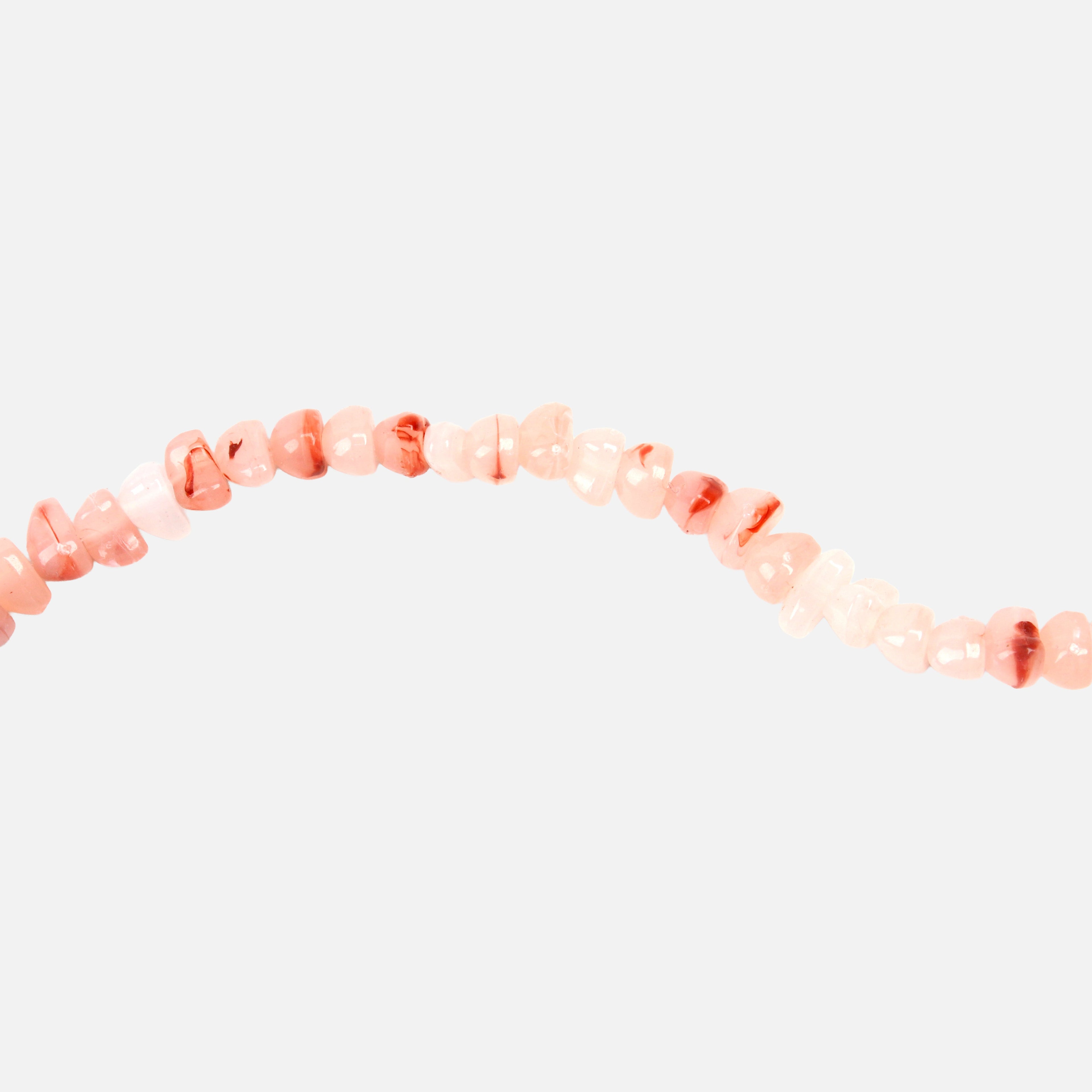 Peach Moon Art Beads 6/8mm 54 Beads 1 String